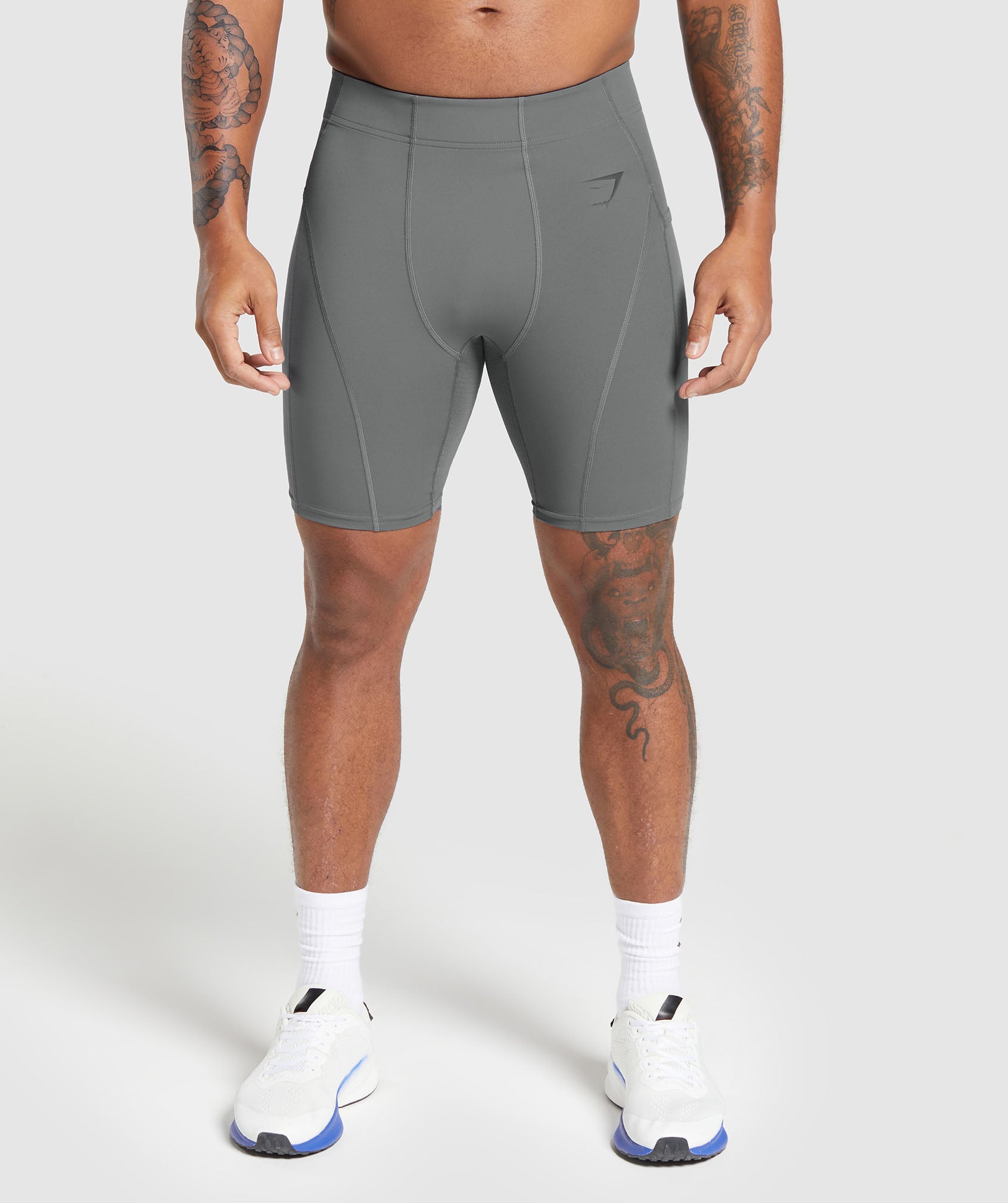 Control Baselayer Short in Pitch Grey