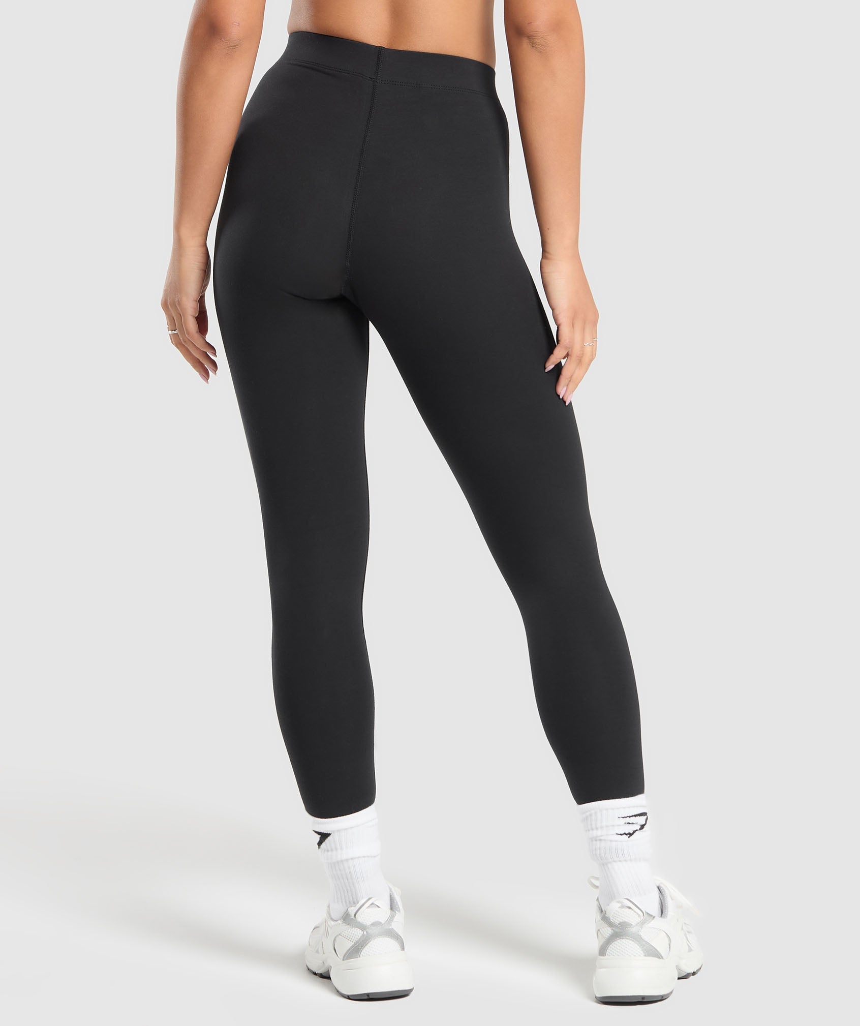 Cotton Leggings in Black - view 2