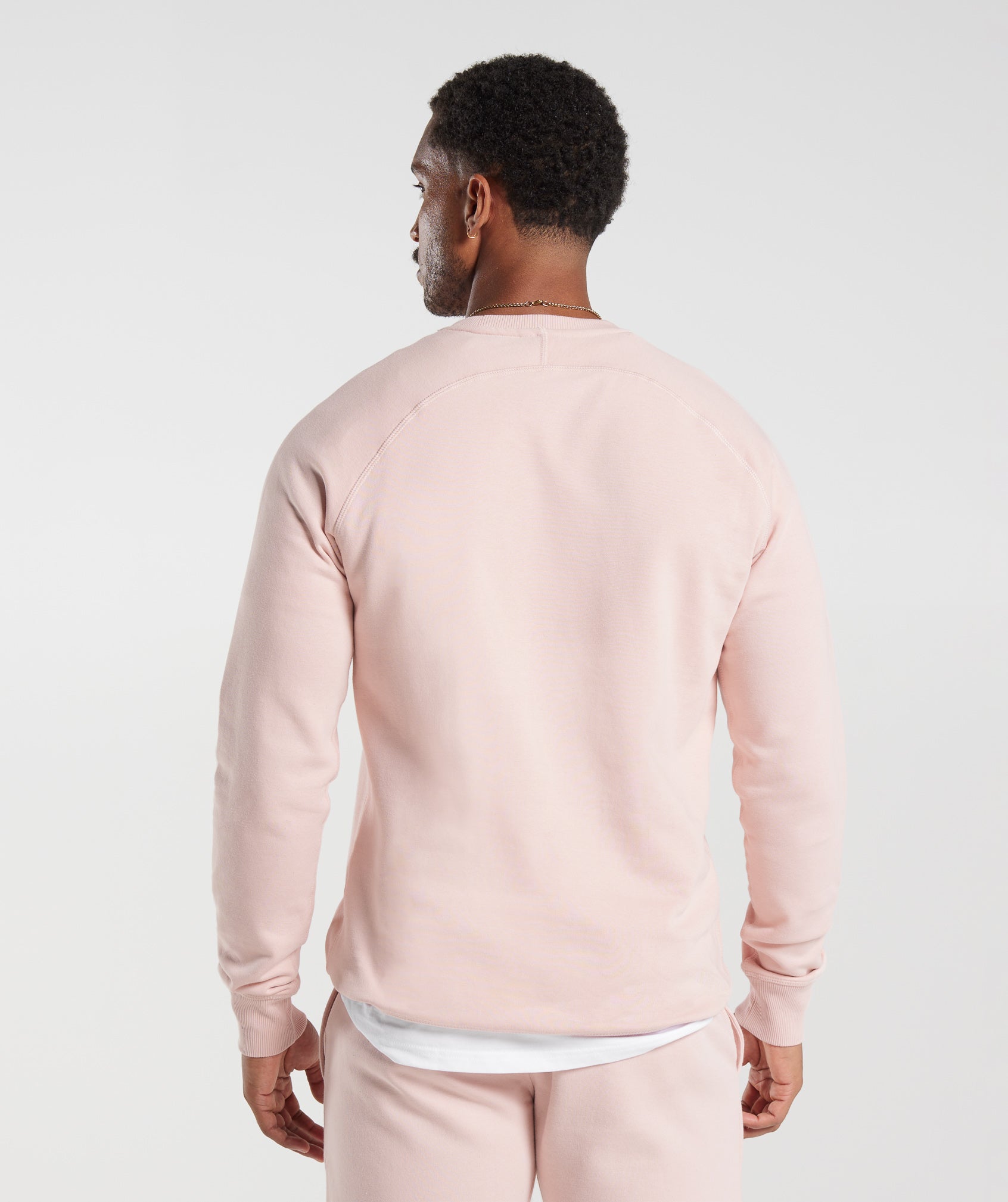 Crest Sweatshirt in Misty Pink
