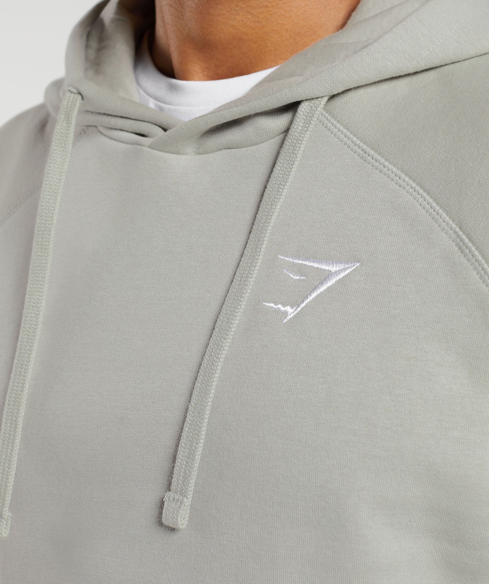 Crest Hoodie in Stone Grey - view 5