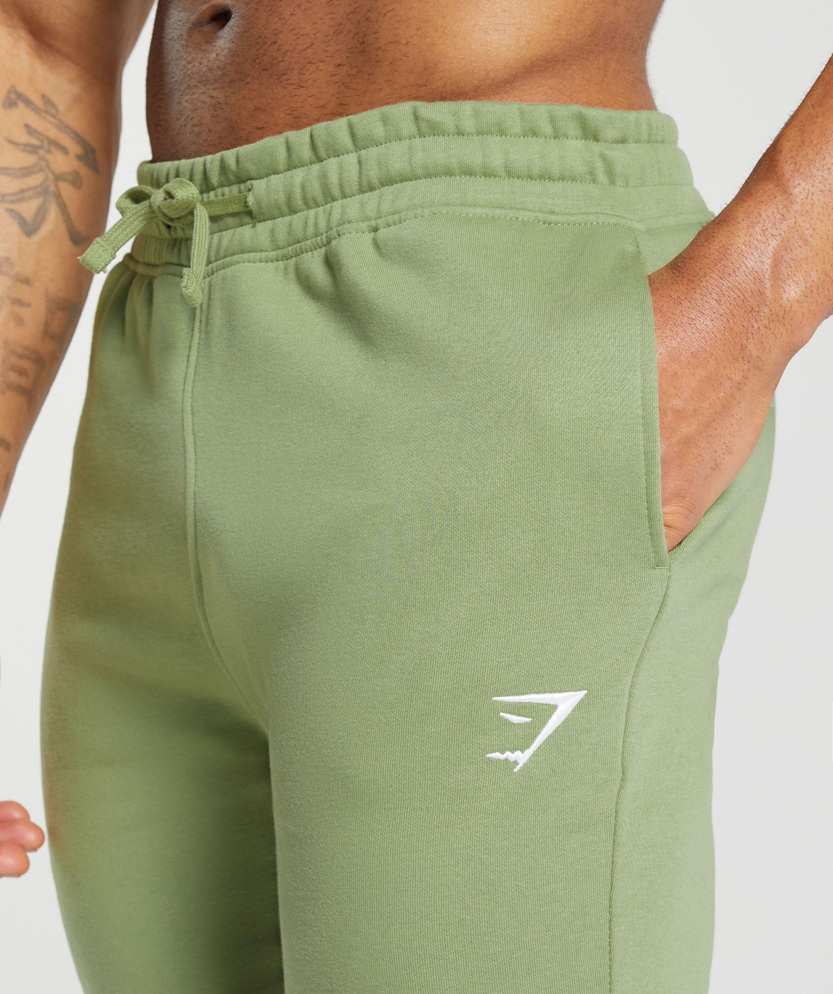 Crest Joggers in Natural Sage Green - view 4