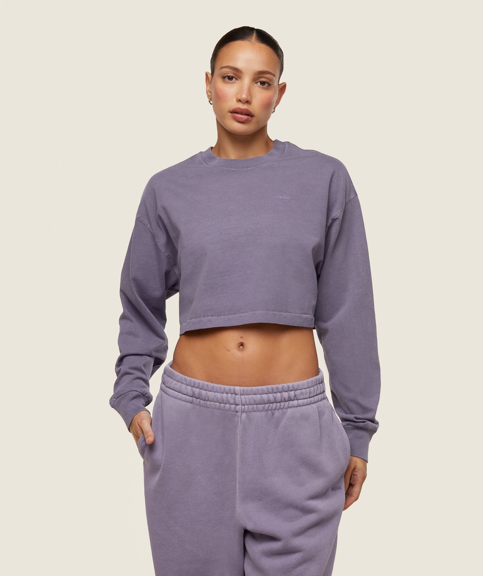 eveywear Cropped Long Sleeve Tee