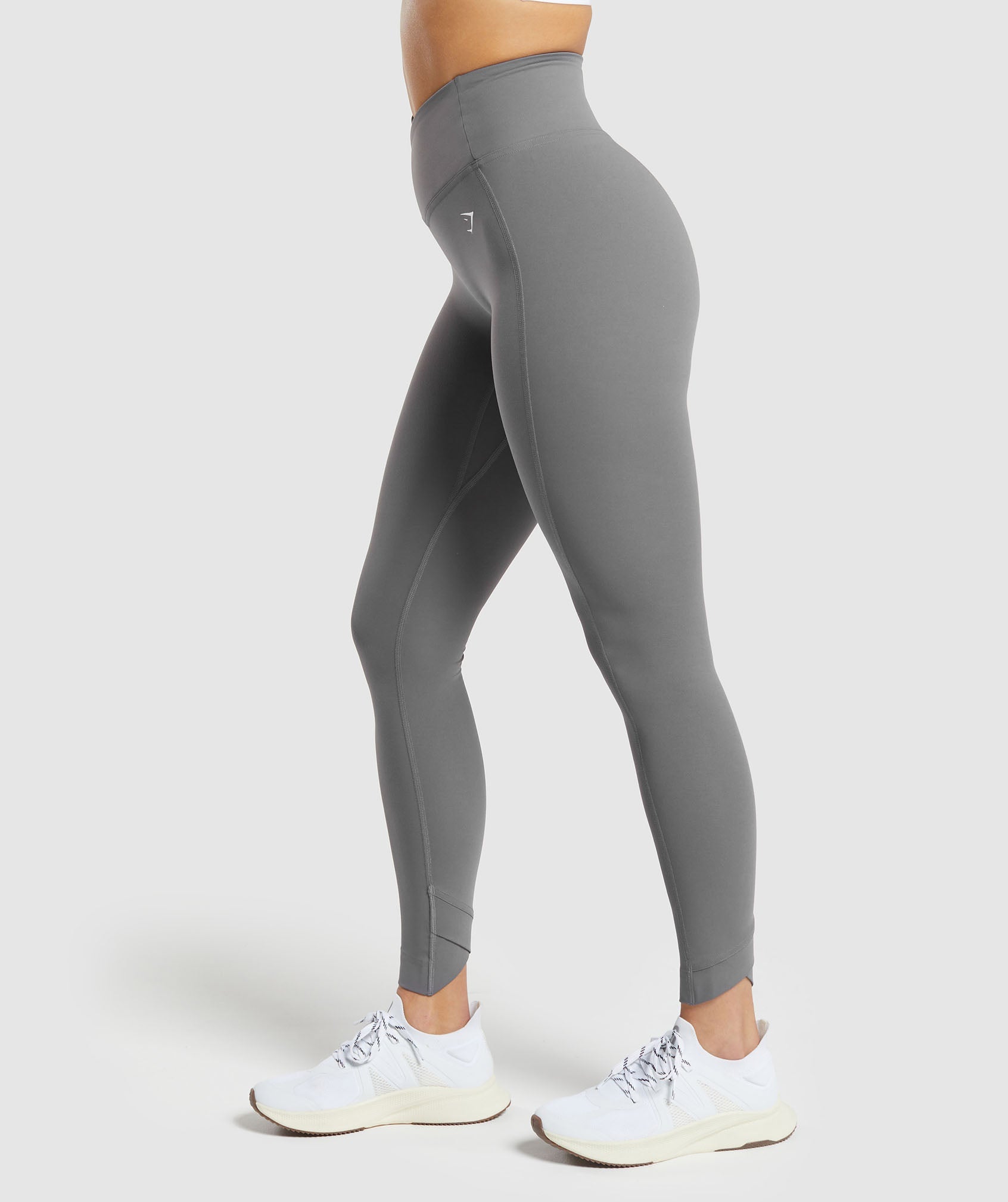 Crossover Leggings in Brushed Grey - view 3