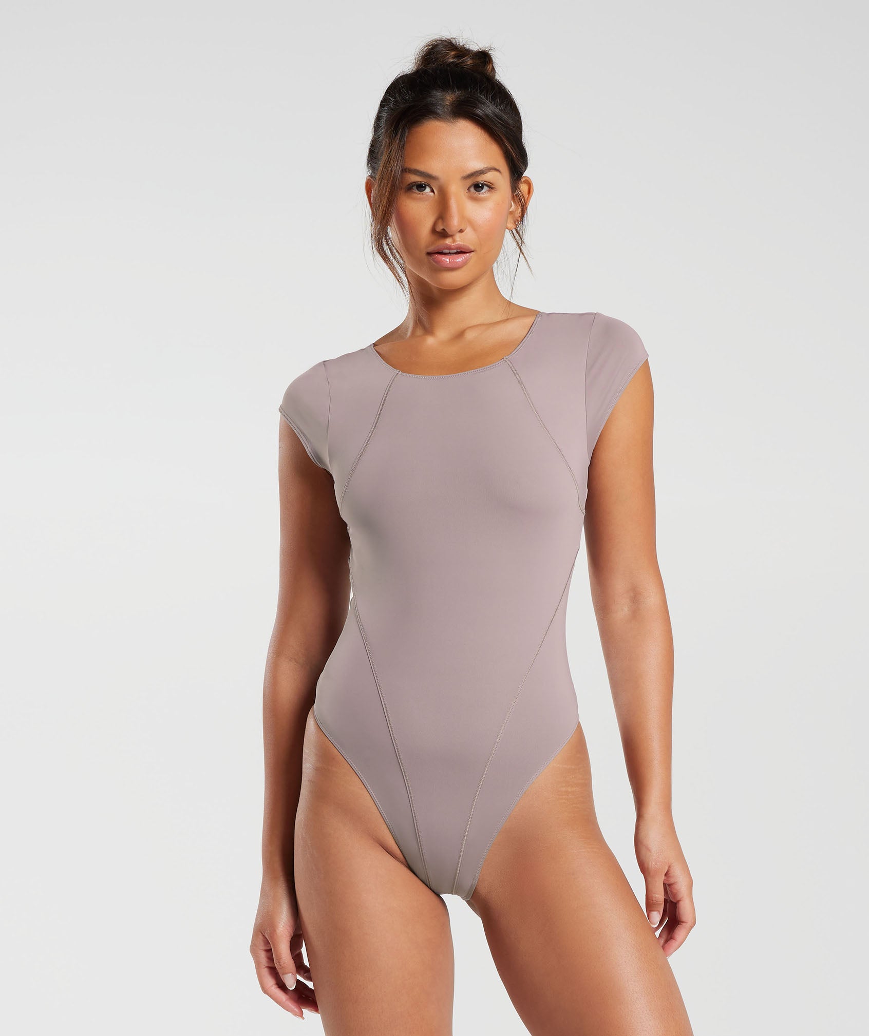 Elevate Bodysuit in Washed Mauve