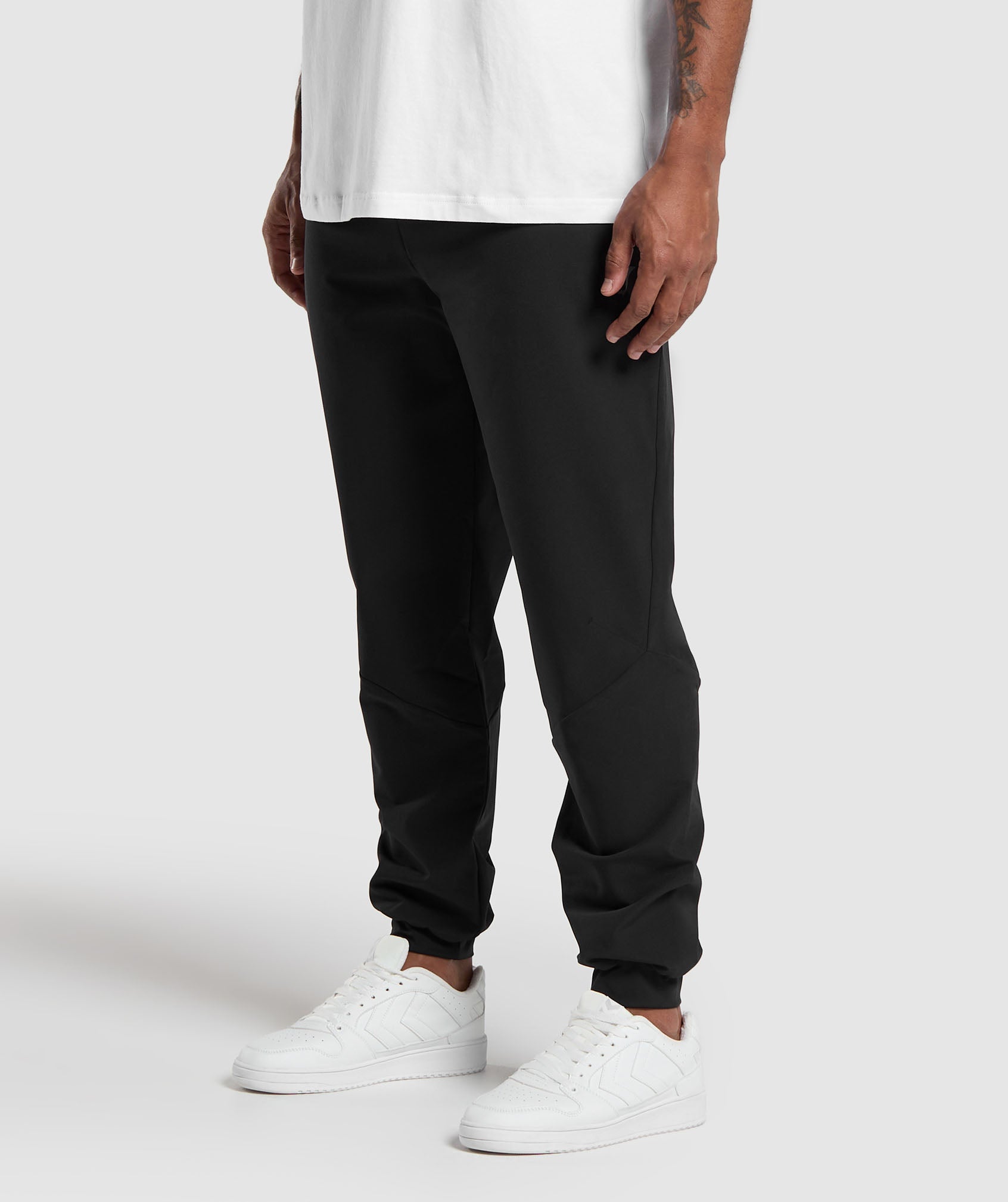 Ease Woven Joggers in Black - view 3