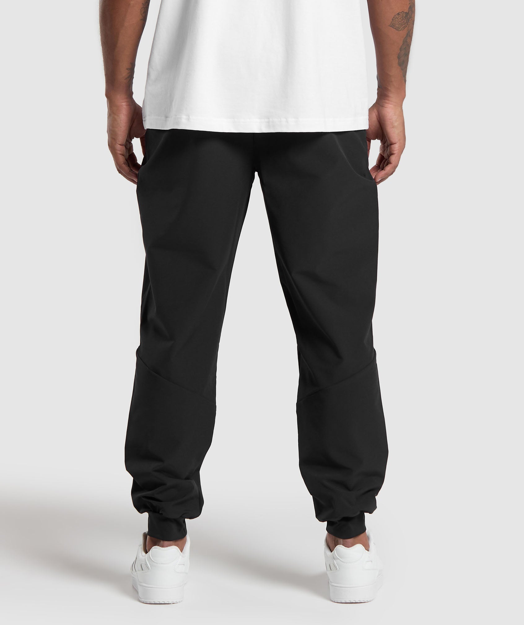 Ease Woven Joggers in Black - view 2