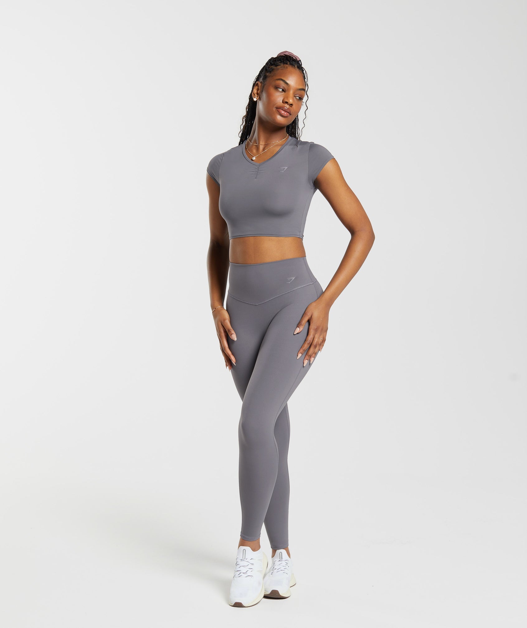 Elevate Leggings in Brushed Grey - view 4