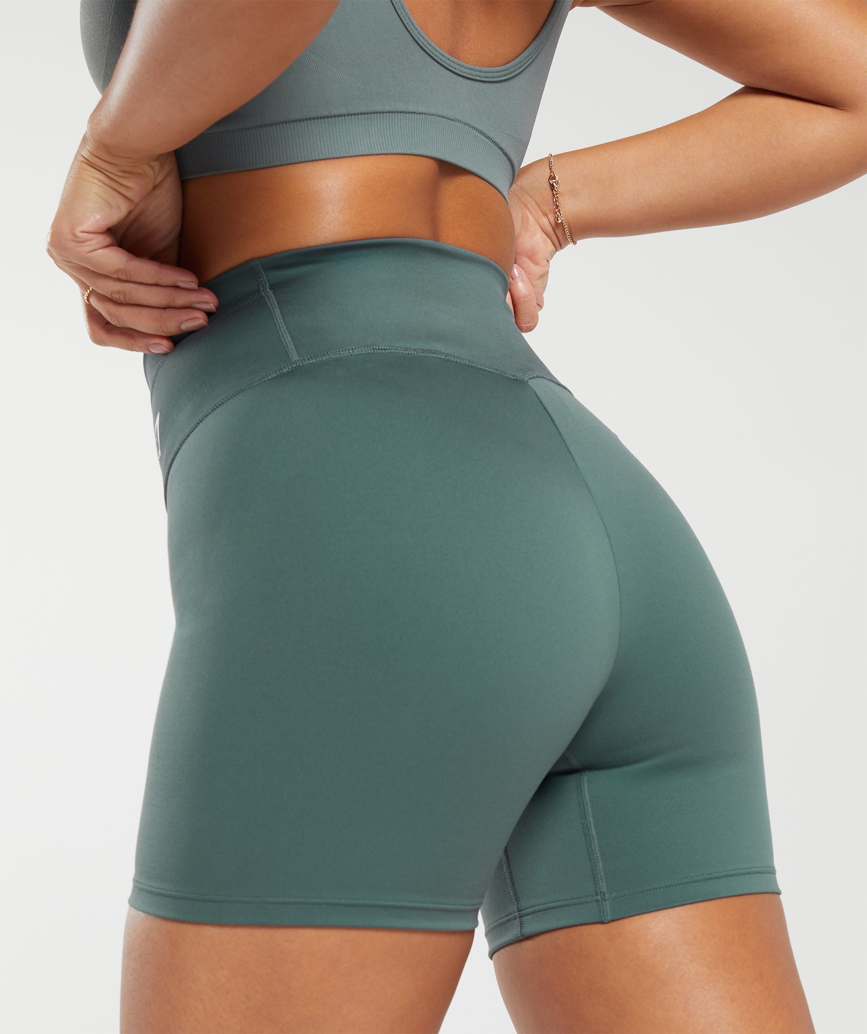 Everyday Front V Waistband in Slate Teal - view 5