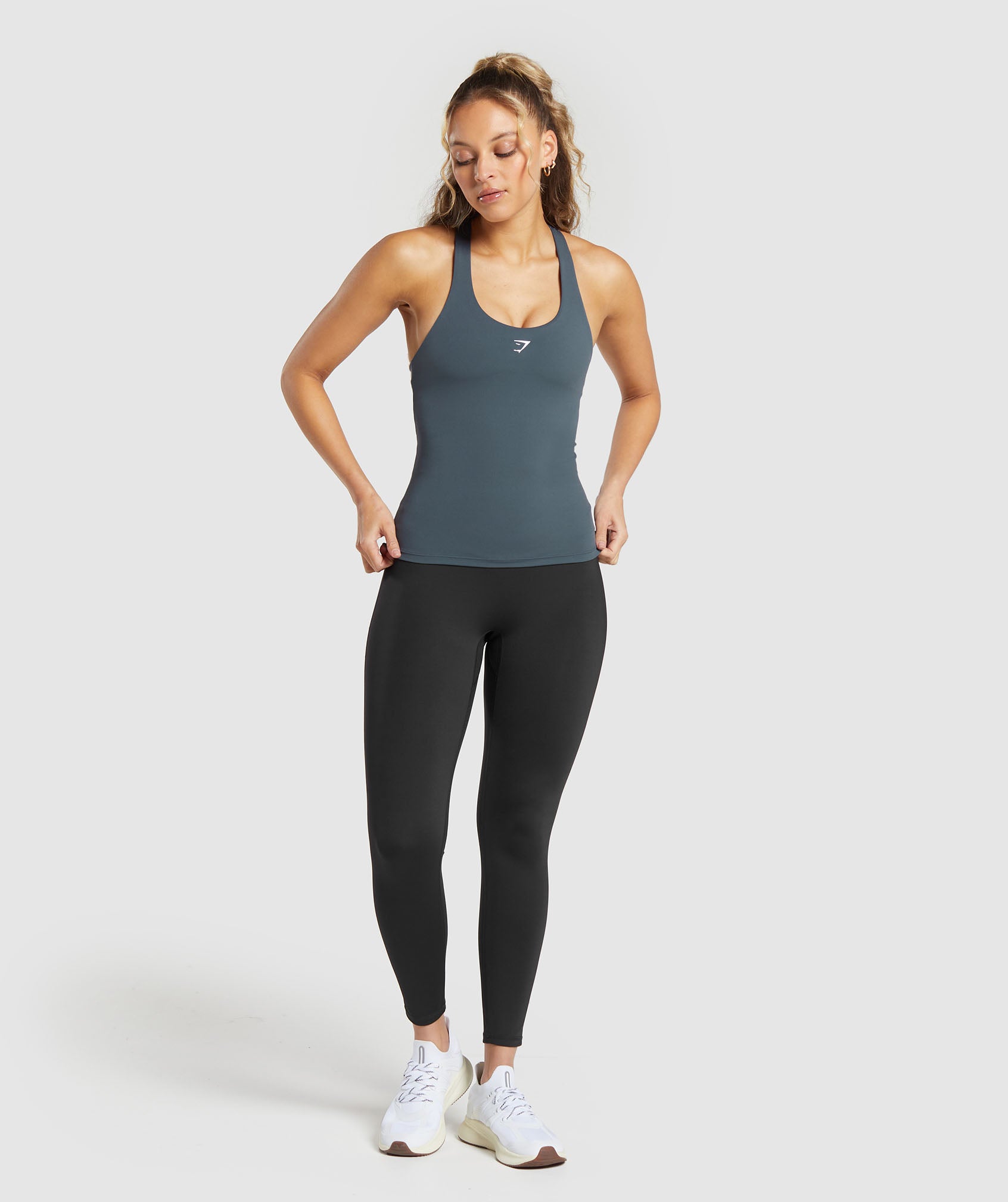 Everyday Shelf Cami Tank in Titanium Blue - view 4