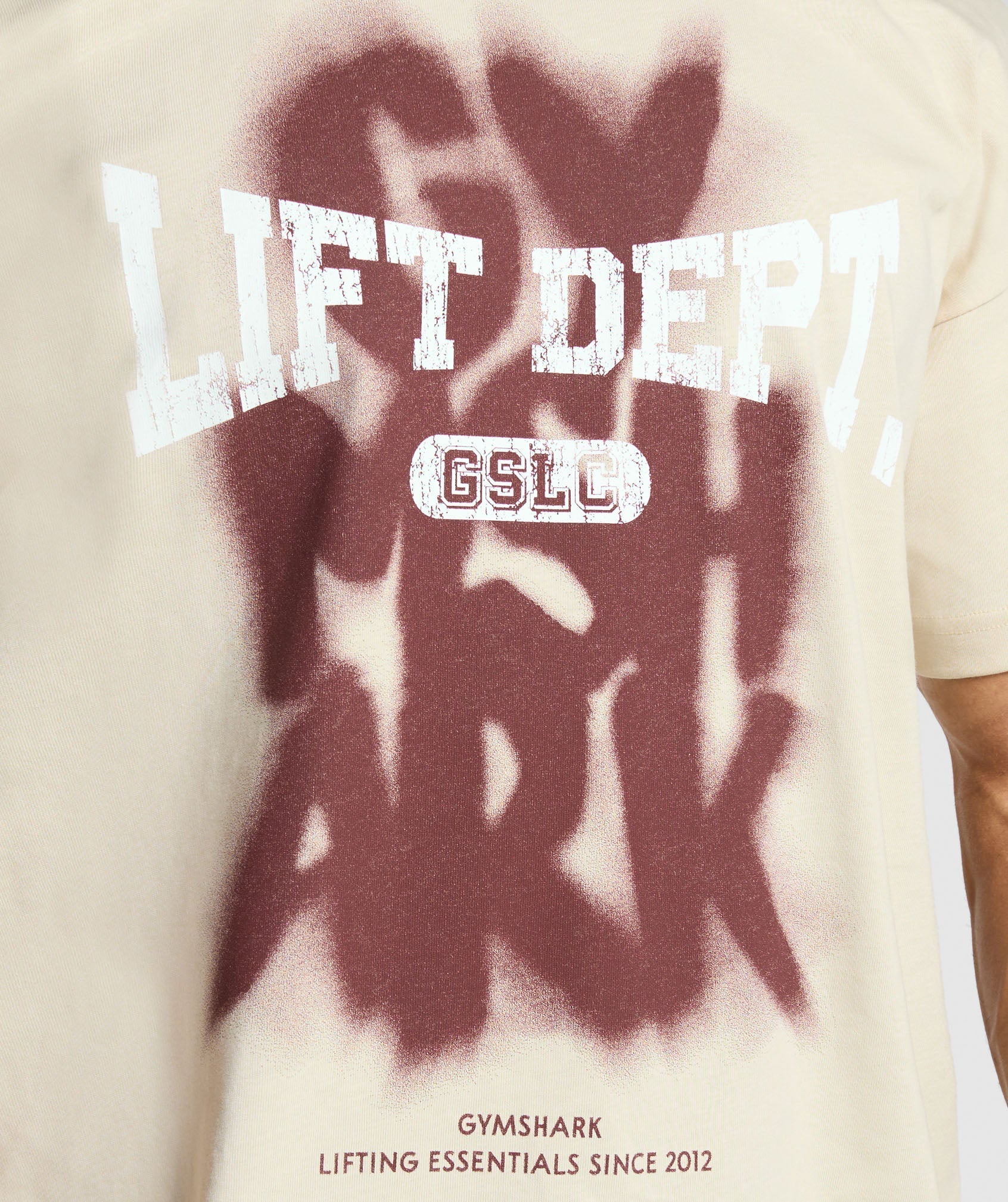 Lifting Dept Graffiti T-Shirt in Ecru White - view 6