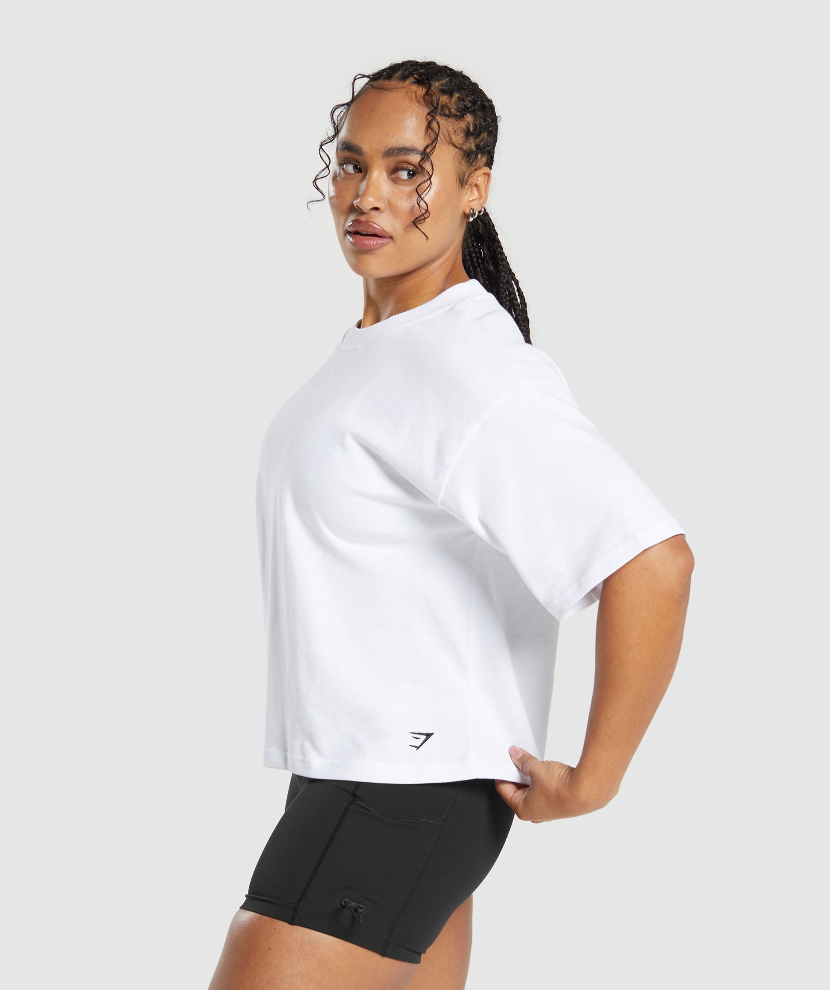 Heavyweight Cotton T-Shirt in White - view 3