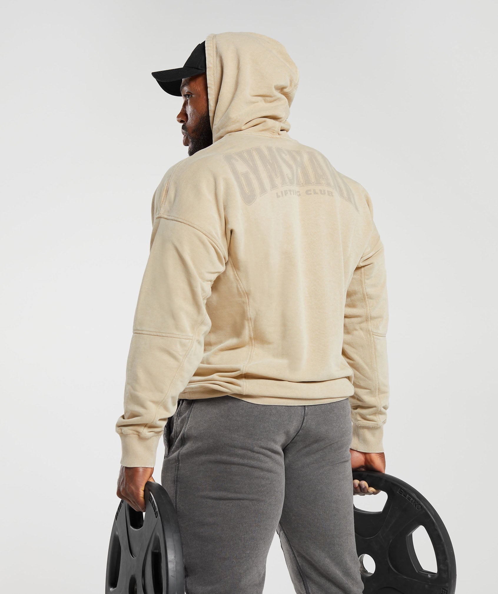 Heritage Washed Hoodie in Desert Beige - view 7