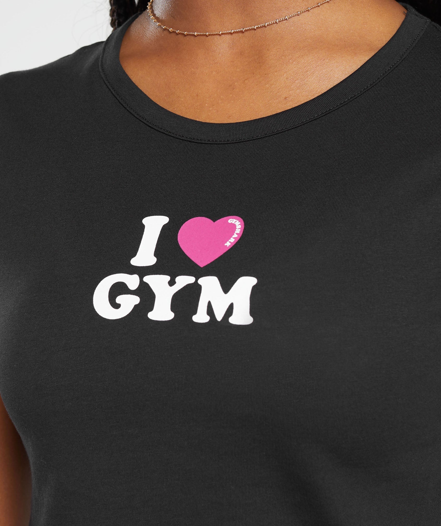 I Heart Gym Baby T-Shirt in Black - view 6