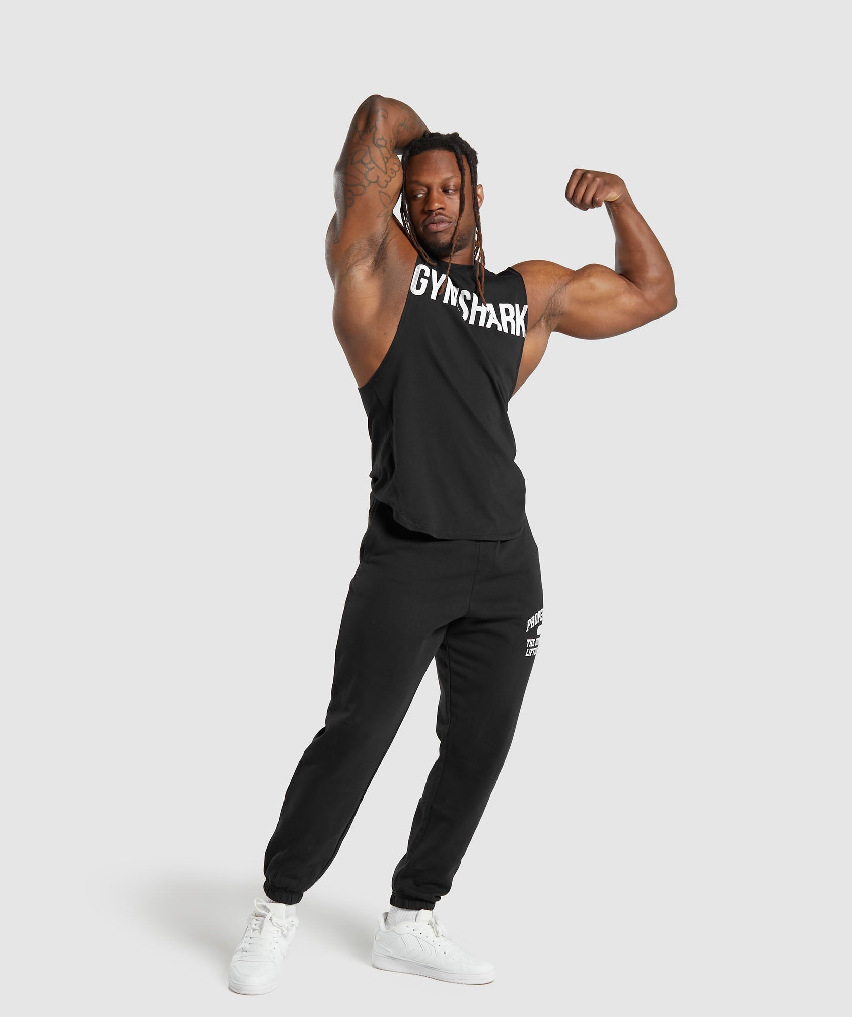 Impact Drop Arm Tank in Black - view 4