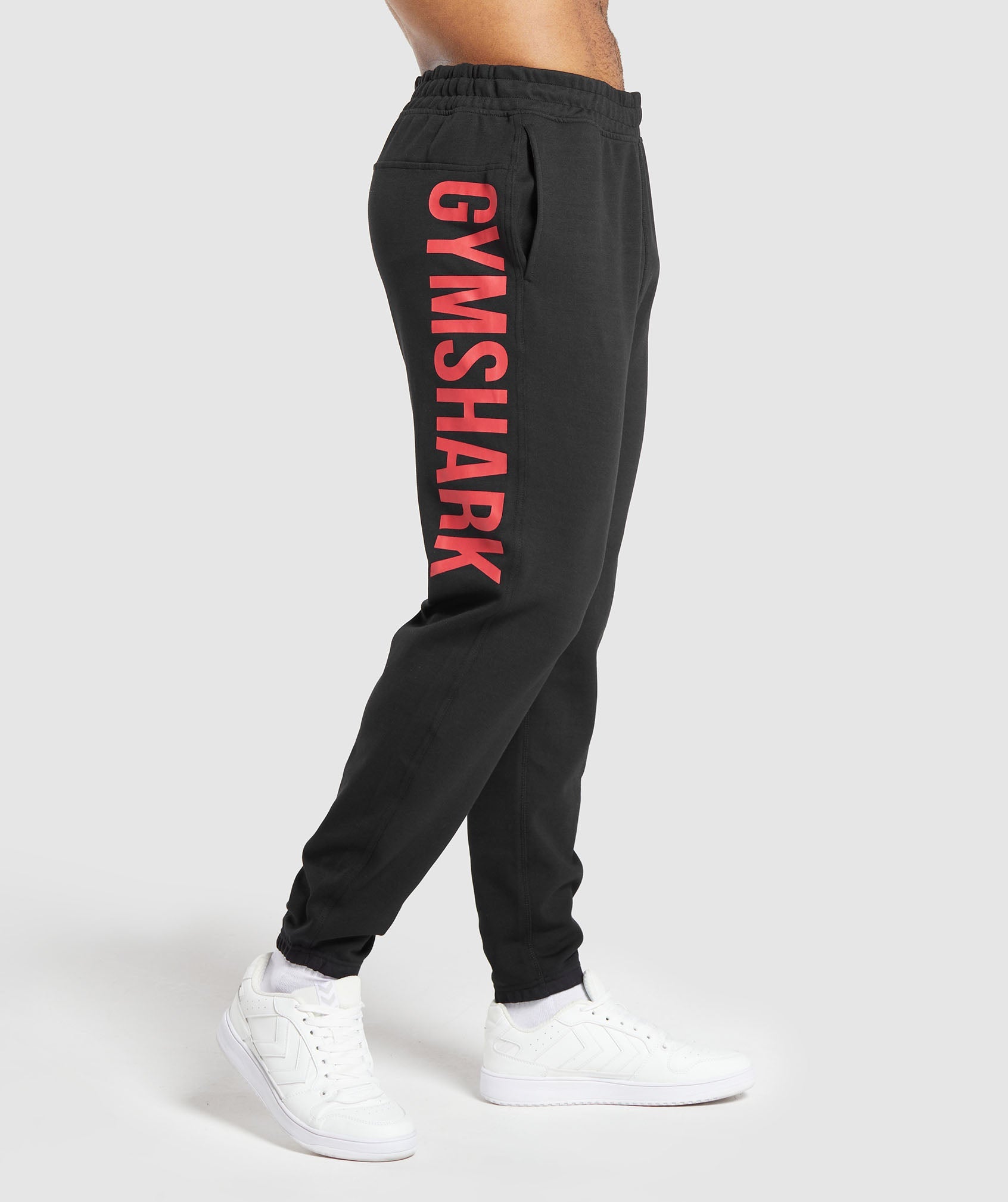 Impact Joggers in Black/Vivid Red