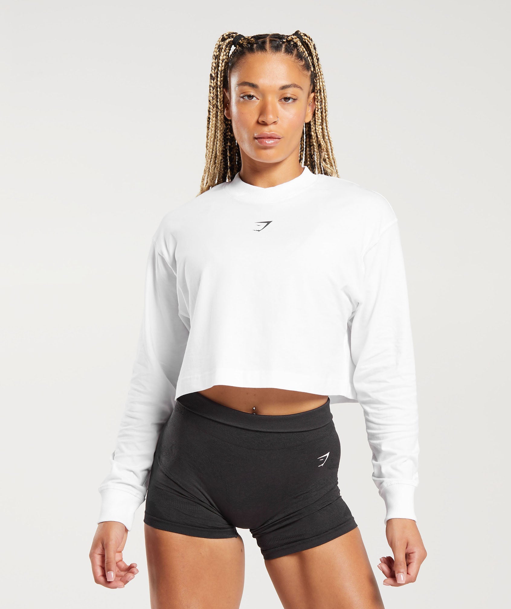 Committed To The Craft Long Sleeve Top in White - view 2