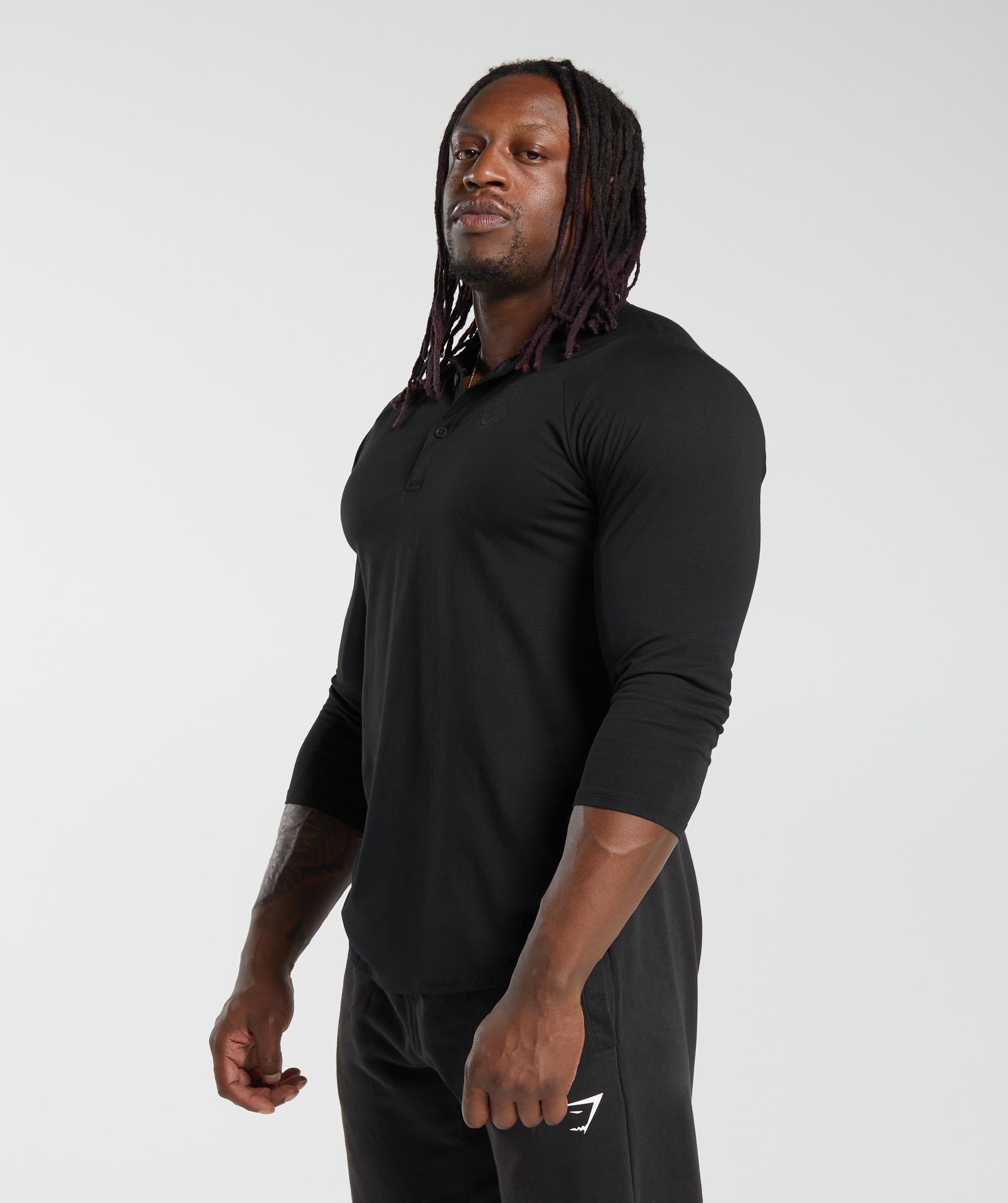 Legacy Henley in Black - view 3