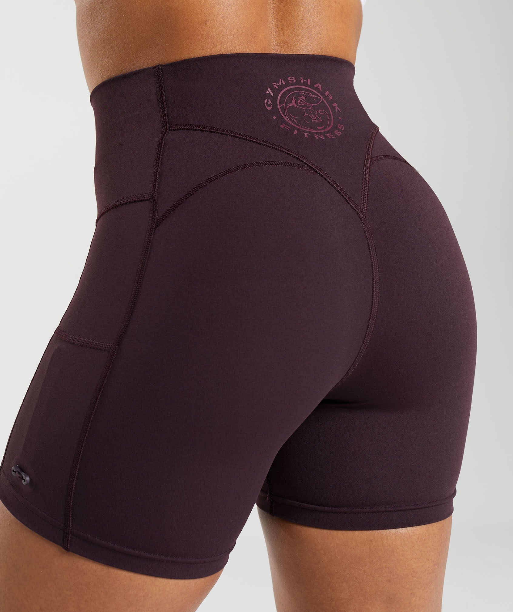 Legacy Tight Shorts in Plum Brown - view 5