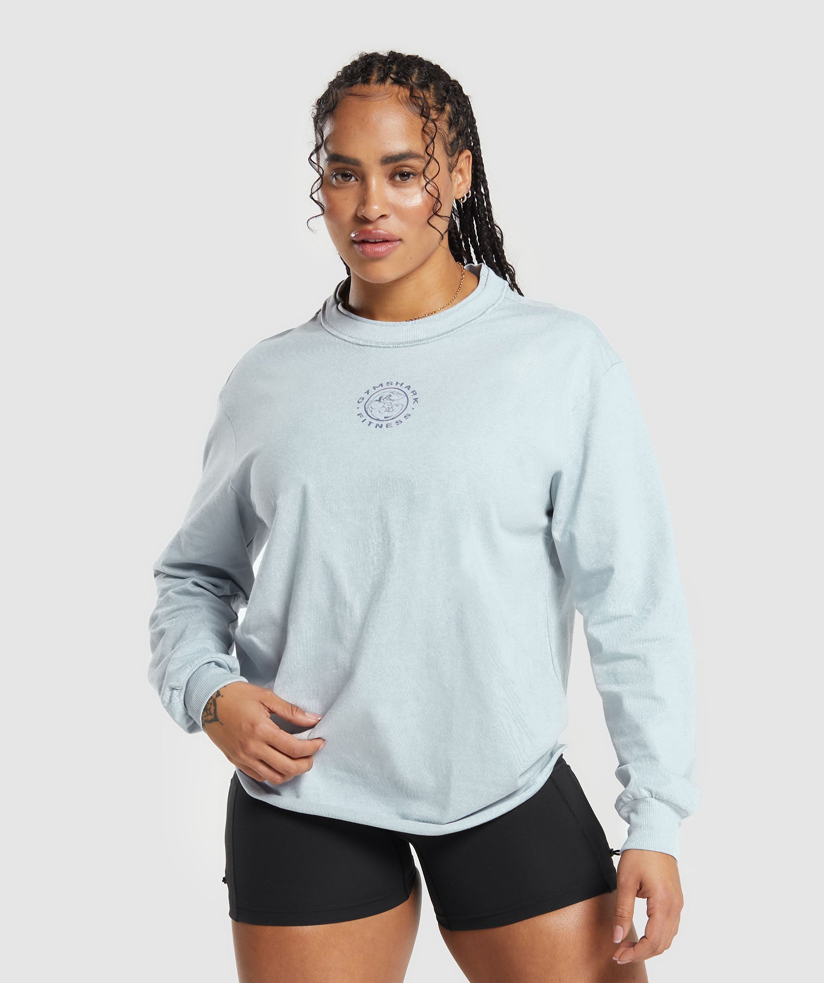 Legacy Long Sleeve Top in Fresh Blue - view 2