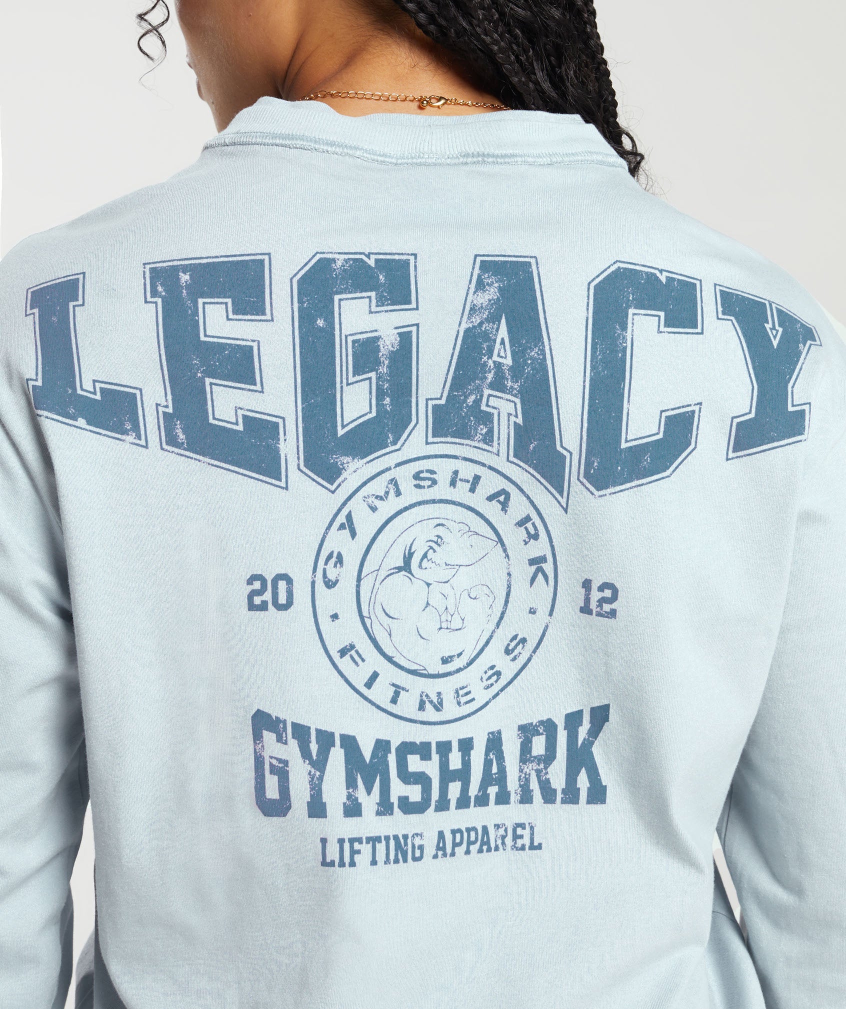 Legacy Long Sleeve Top in Fresh Blue - view 5