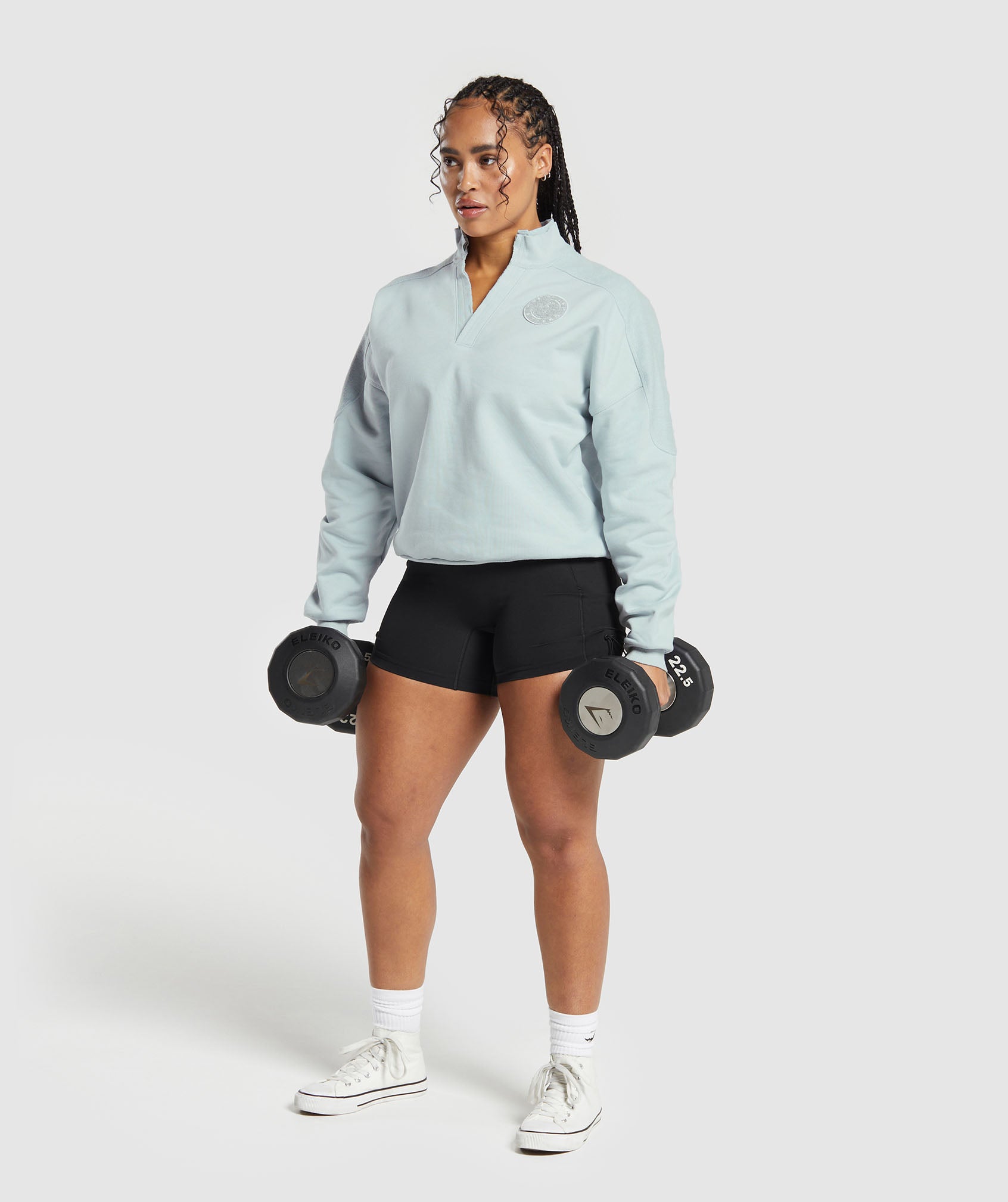 Legacy Oversized Sweatshirt in Fresh Blue - view 4