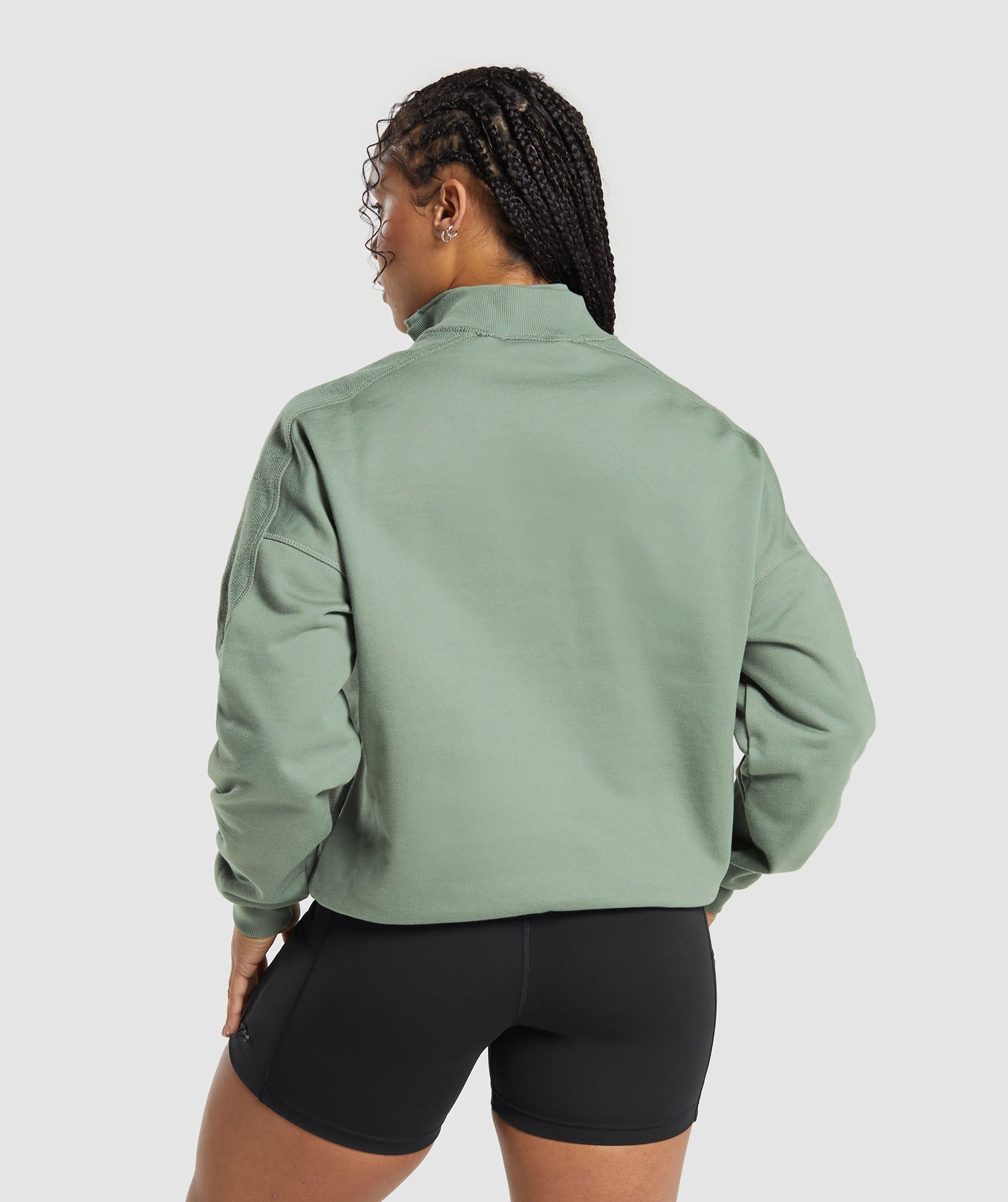 Legacy Oversized Sweatshirt in Unit Green - view 2