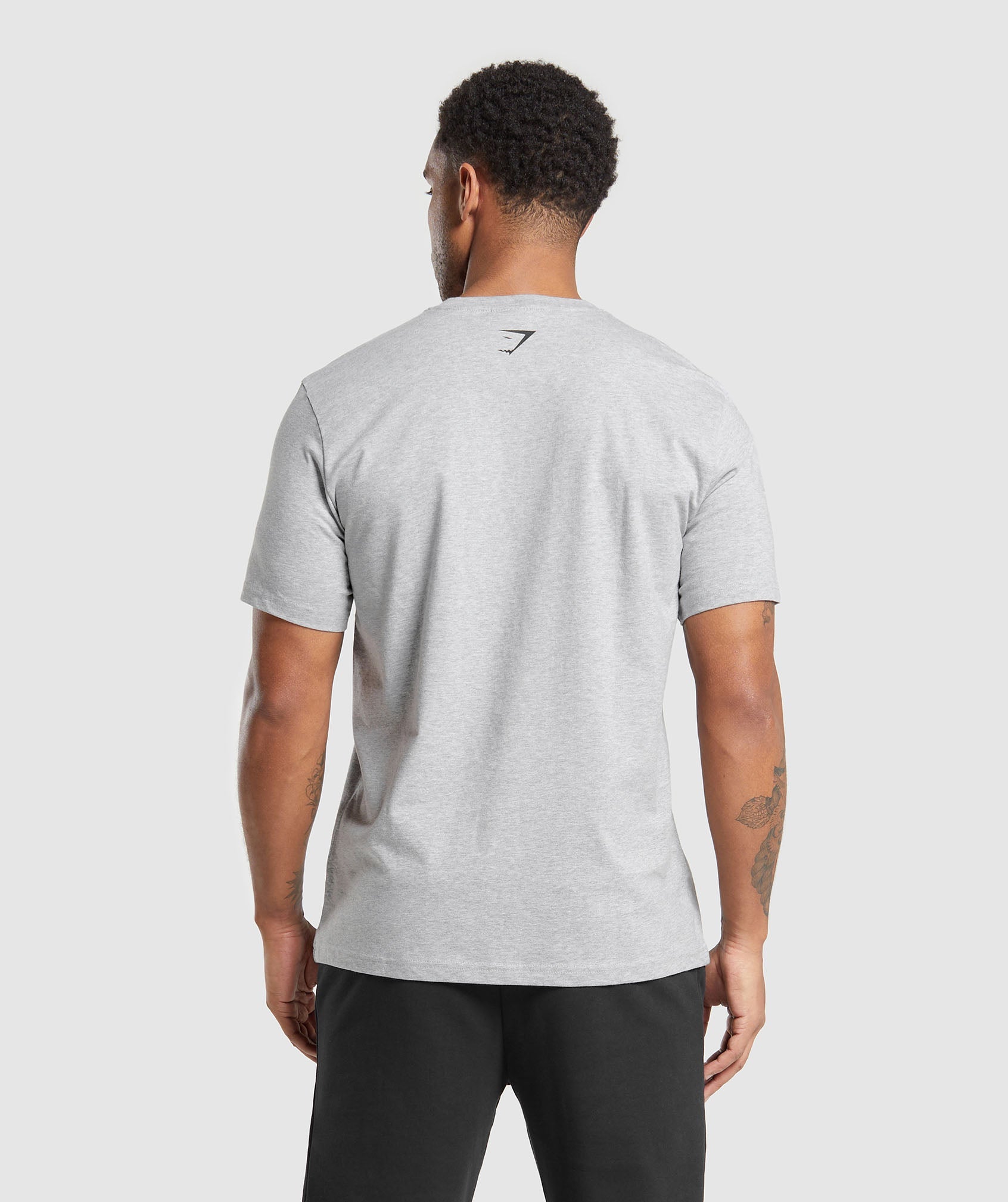 Lifting Club T-Shirt in Light Grey Core Marl - view 2