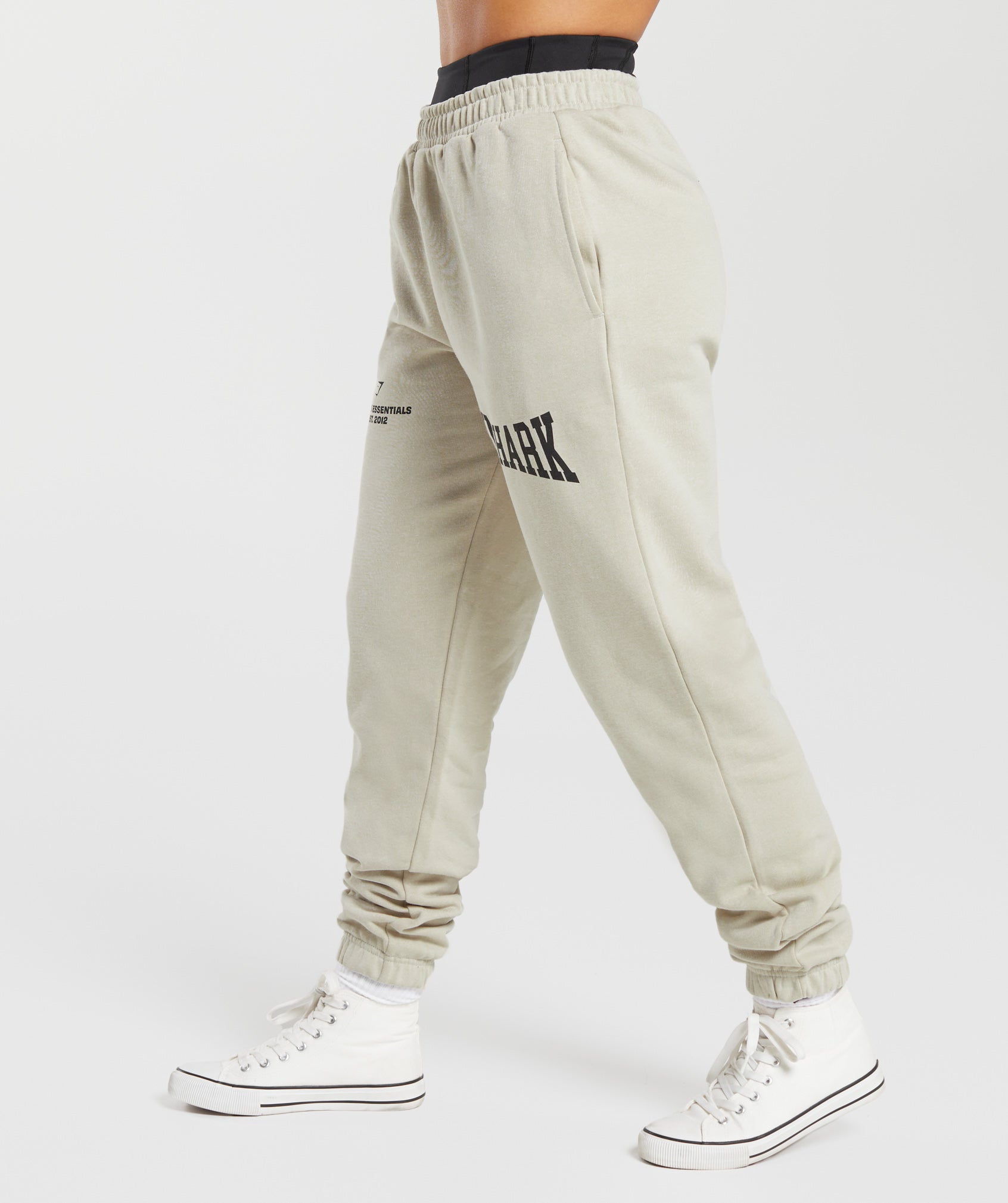 Lifting Essentials Graphic Joggers in Pebble Grey - view 3