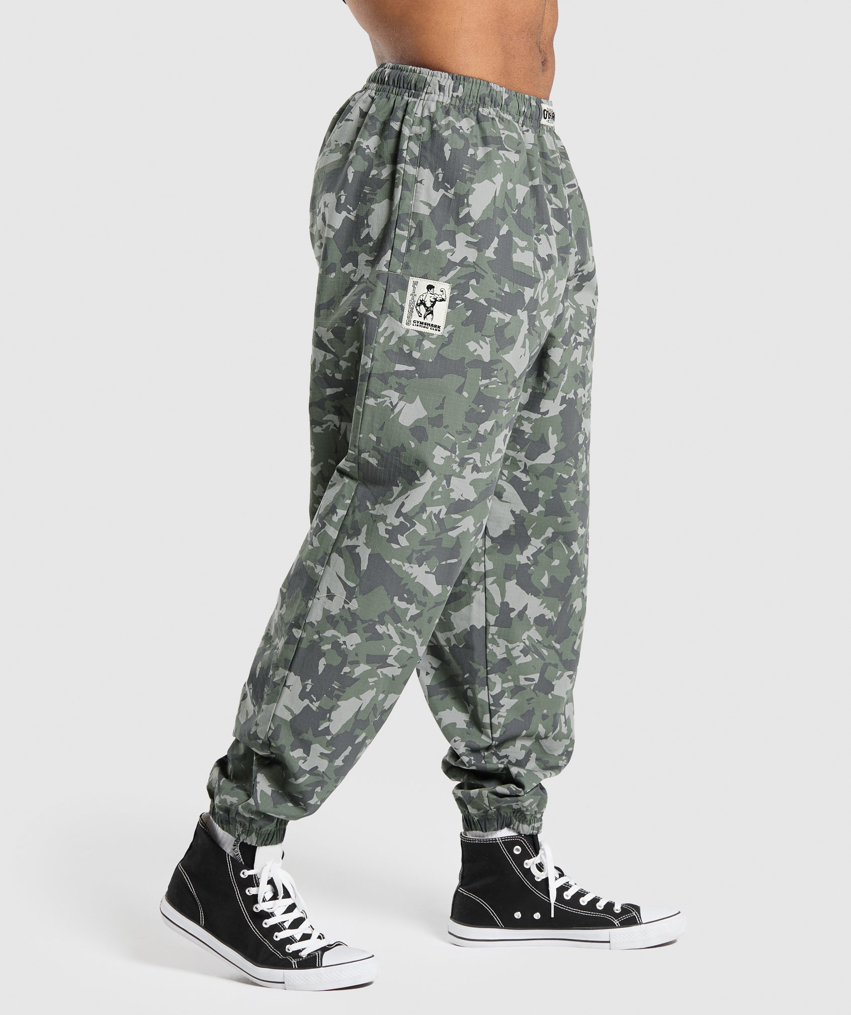 Printed Pumper Pants in Unit Green - view 3