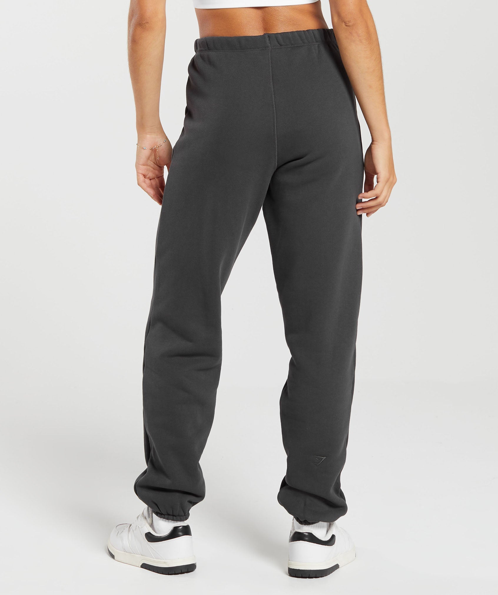 Heavyweight Loopback Sweat Joggers in Asphalt Grey - view 2