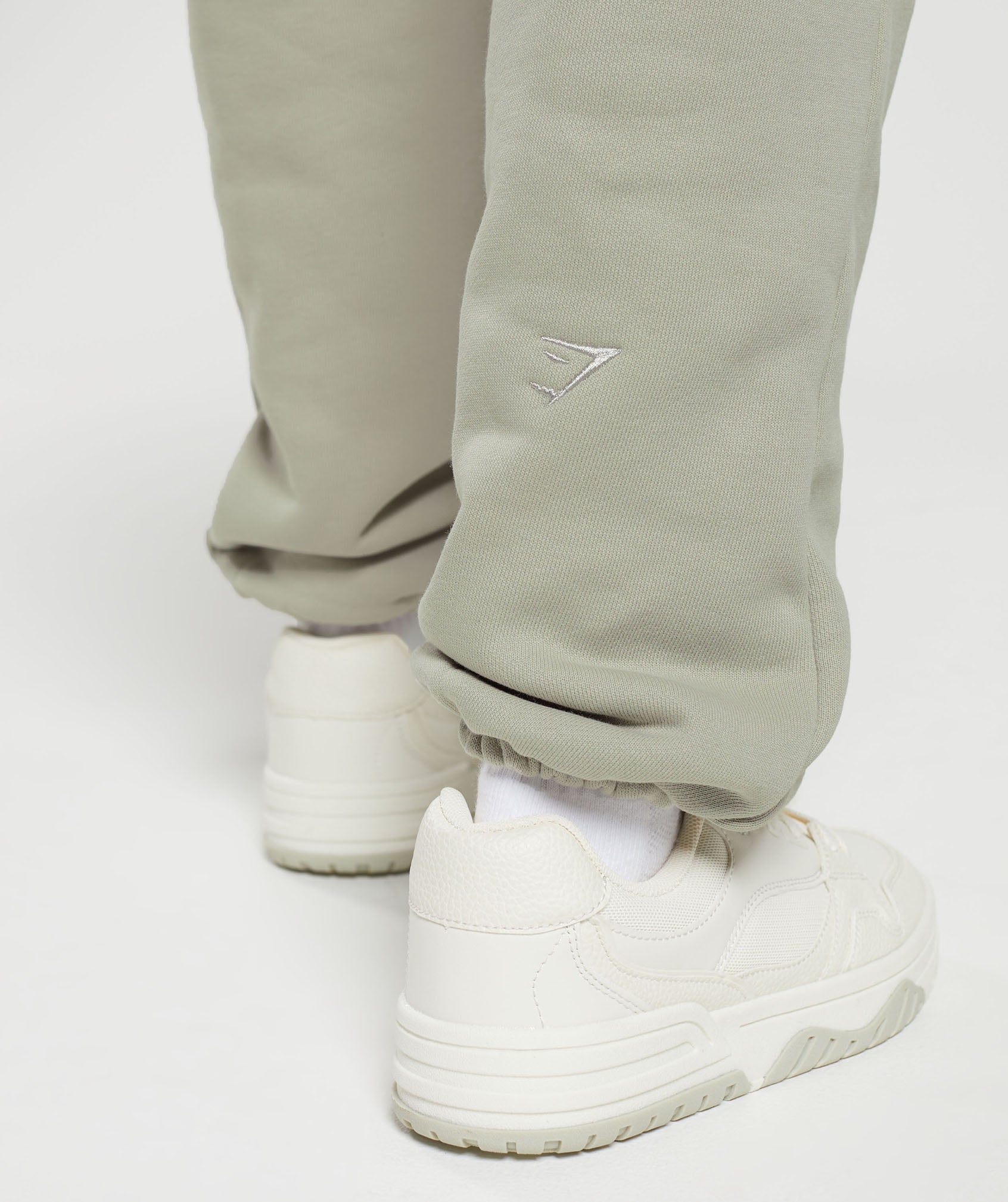 Heavyweight Loopback Sweat Joggers in Stone Grey - view 6