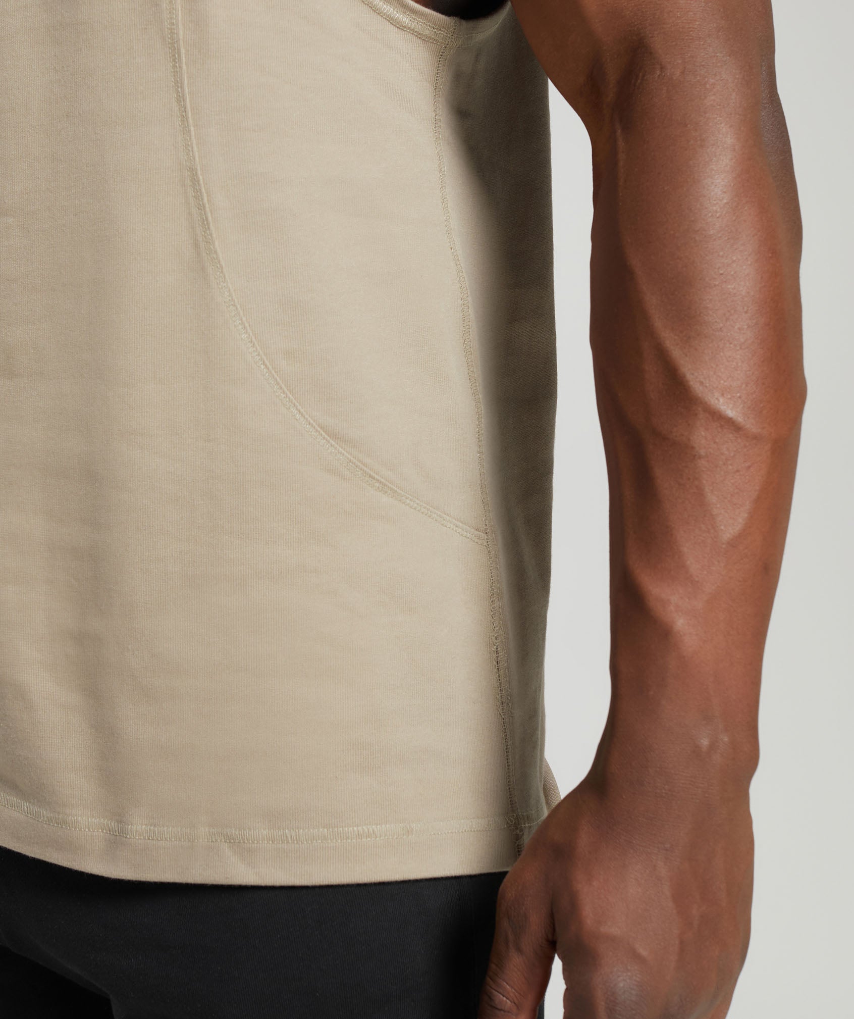 Premium Lifting Drop Arm Tank in Sand Brown - view 3