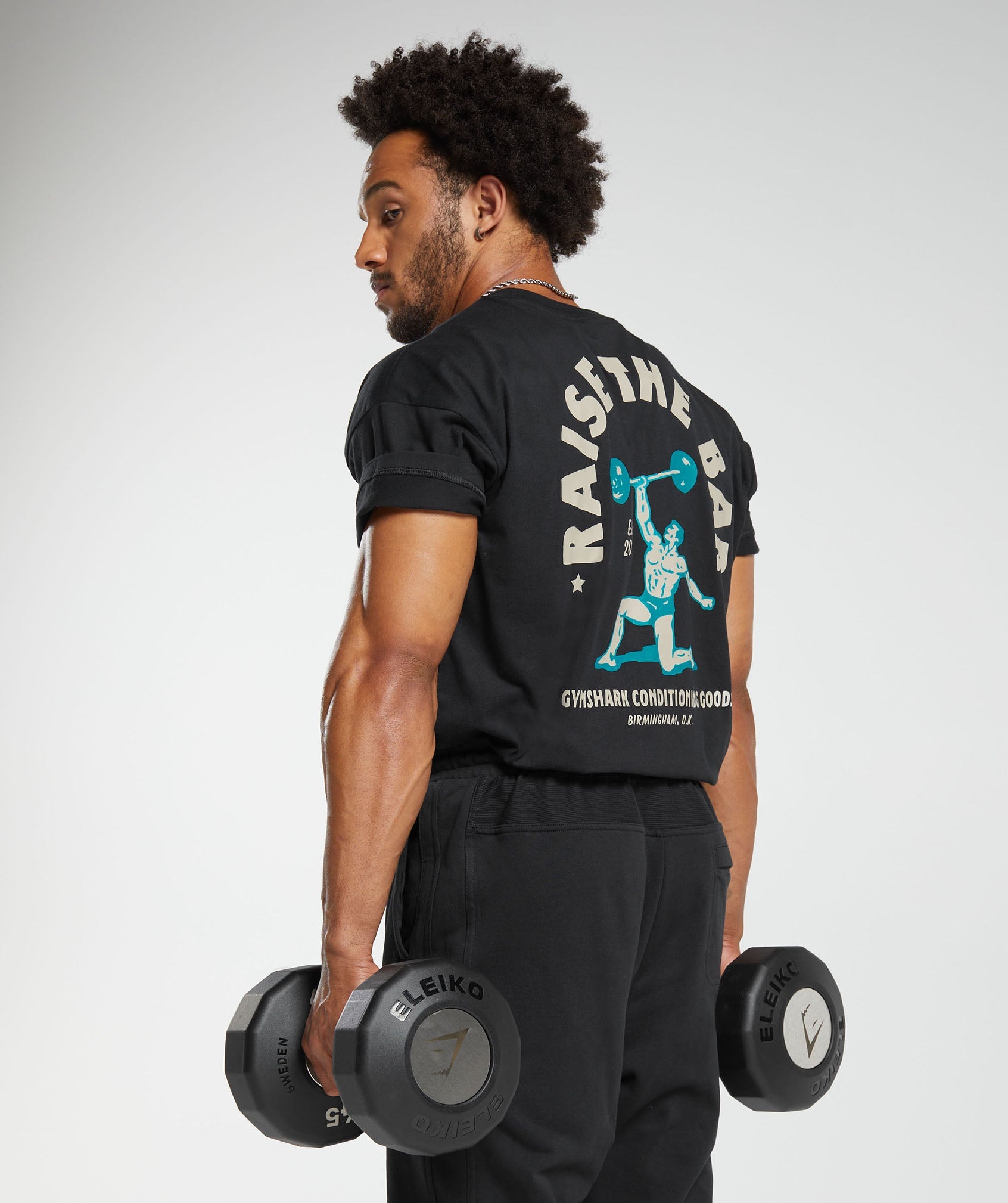 Raise the Bar T-Shirt in Black - view 4