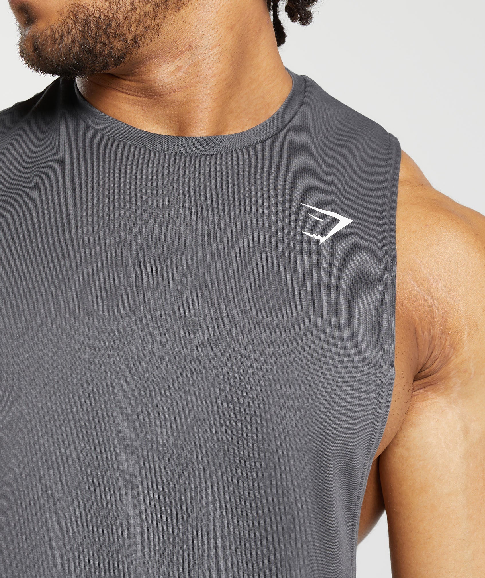 React Drop Arm Tank in Dark Grey - view 5