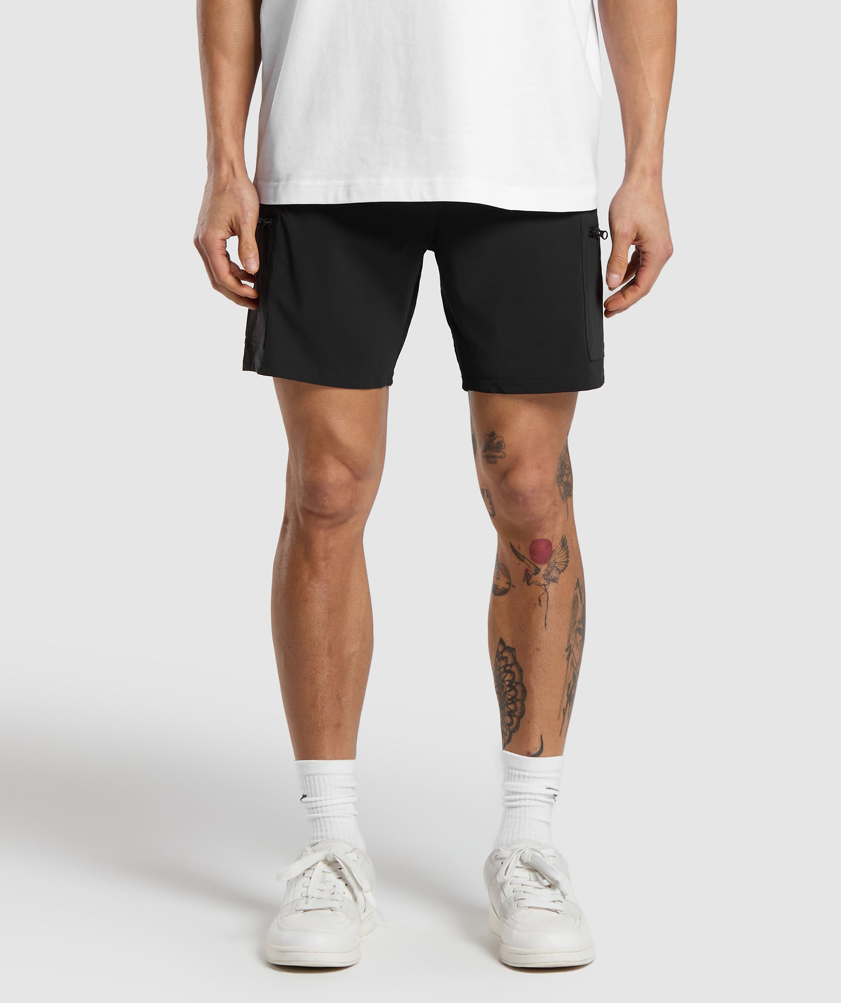 Rest Day 6" Cargo Shorts in Black