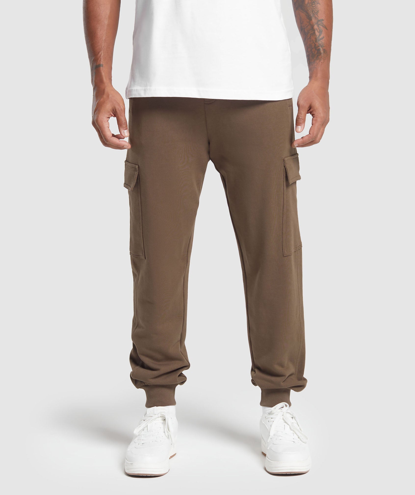 Rest Day Essentials Cargo Joggers in Penny Brown - view 2