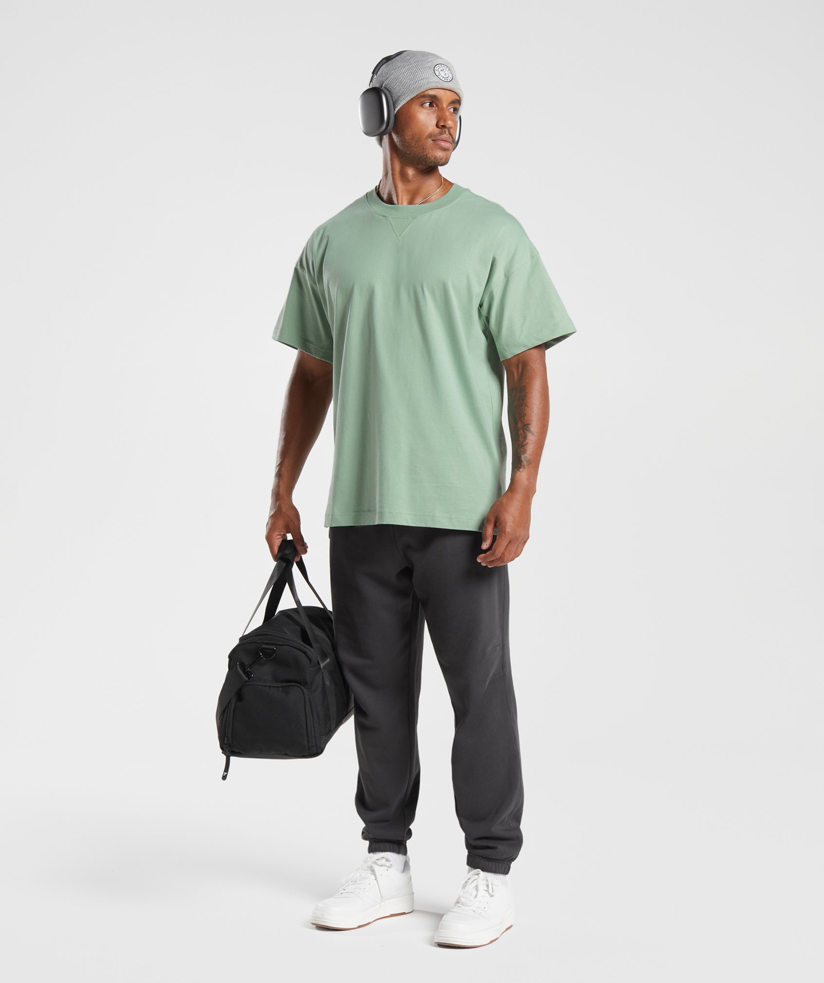 Rest Day Essentials T-shirt in Desert Sage Green - view 4