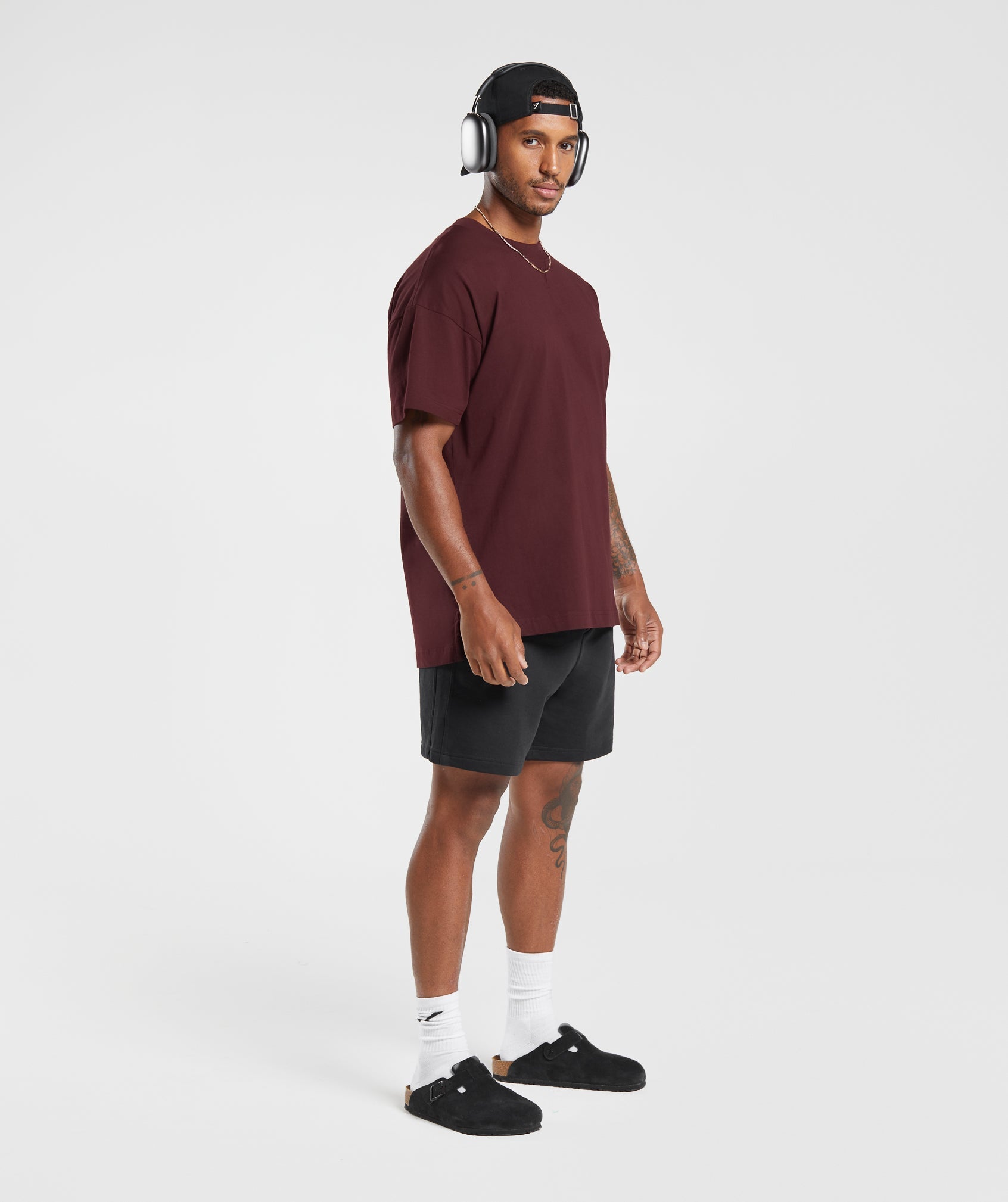 Rest Day Essentials T-Shirt in Rich Maroon - view 4