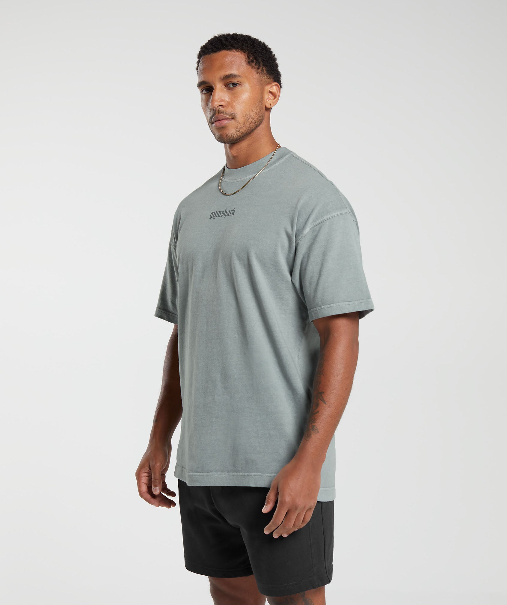 Heavyweight T-Shirt in Smokey Grey - view 3