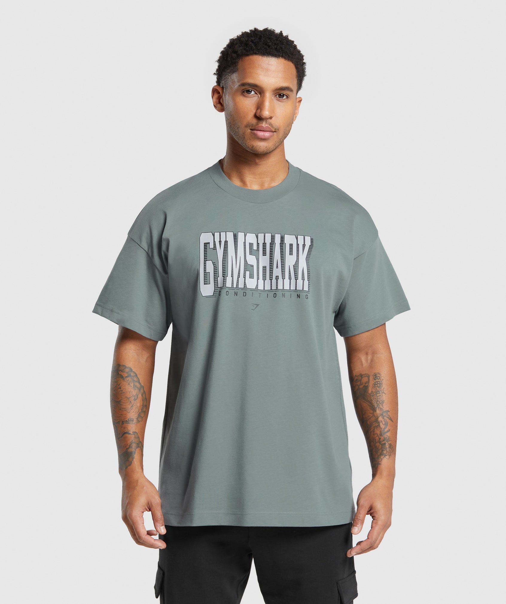 Conditioning Graphic T-Shirt in Cargo Teal - view 1