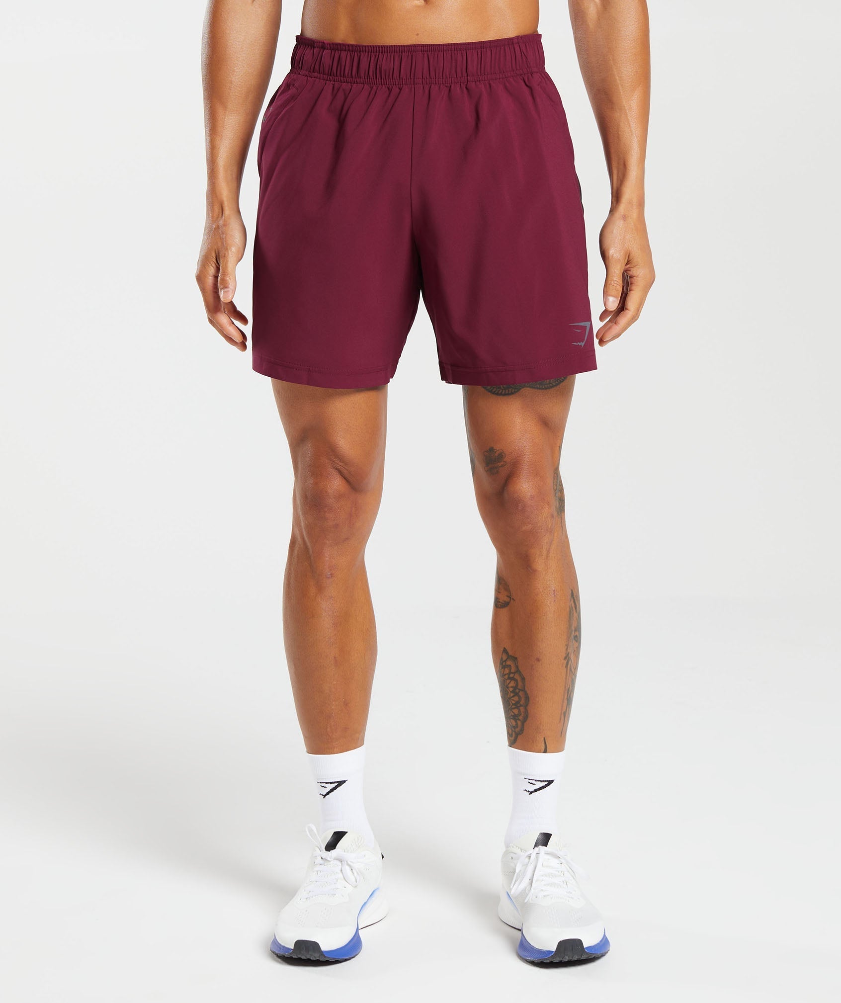 Sport  7" Shorts in Plum Pink/Black - view 1