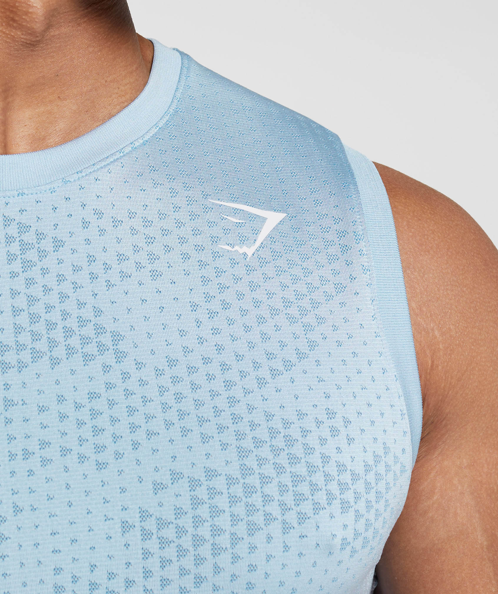 Sport Seamless Tank in Skyline Blue/Denim Blue