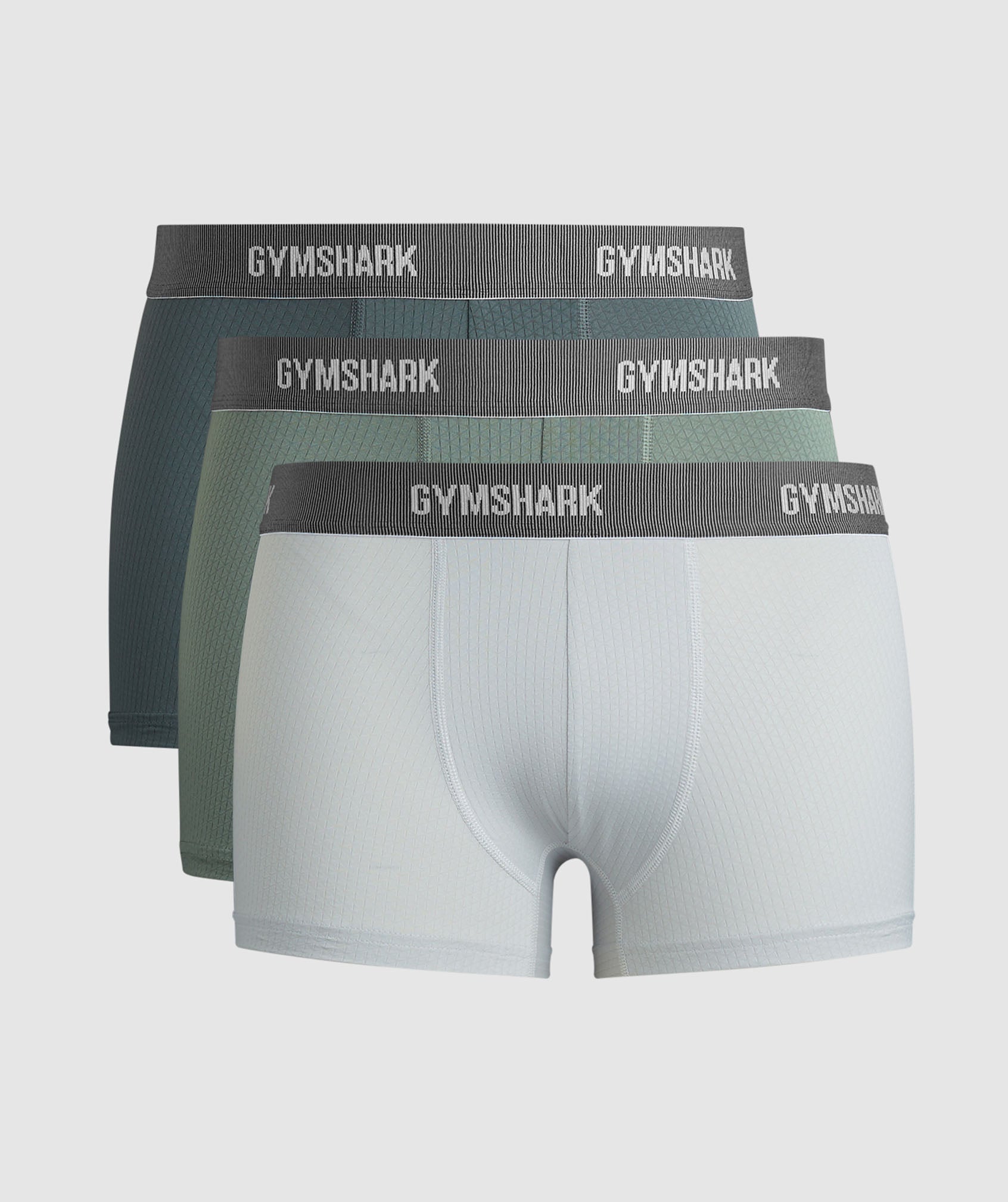 Sports Tech Boxer 3PK in Light Grey/Slate Teal/Unit Green