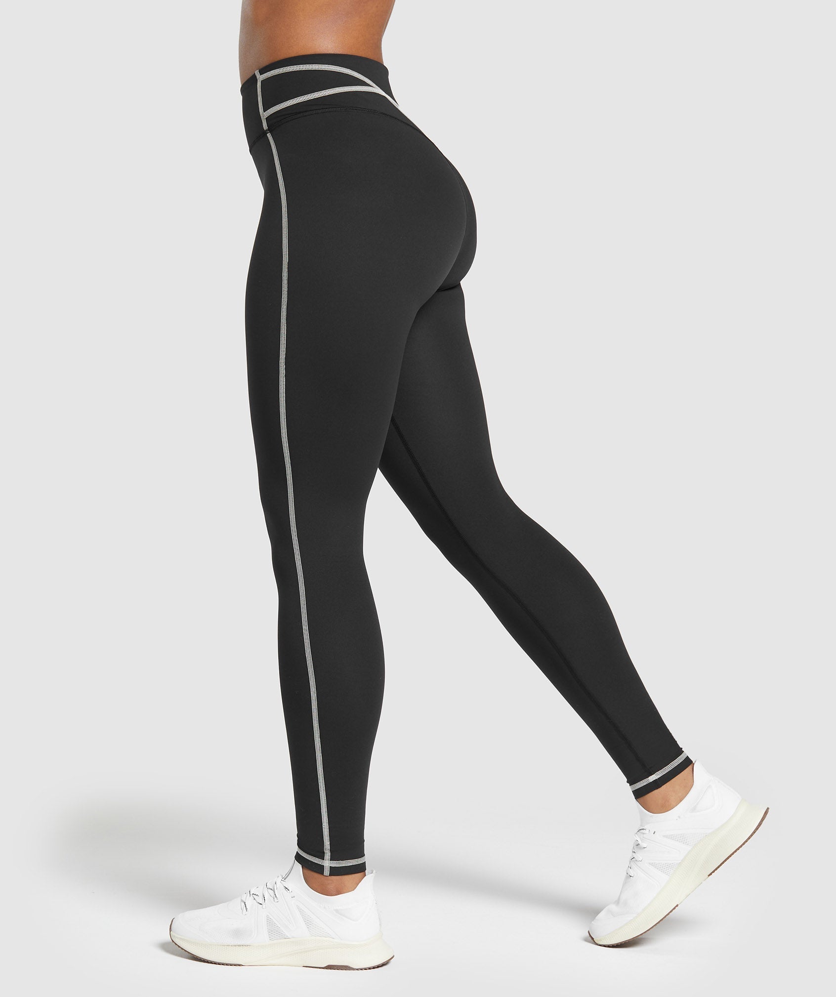 Stitch Feature Leggings in Black - view 6