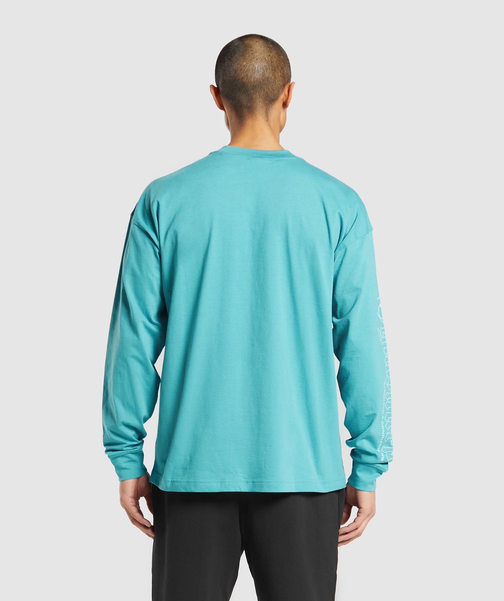 Strength and Conditioning Long Sleeve T-Shirt in Artificial Teal - view 2