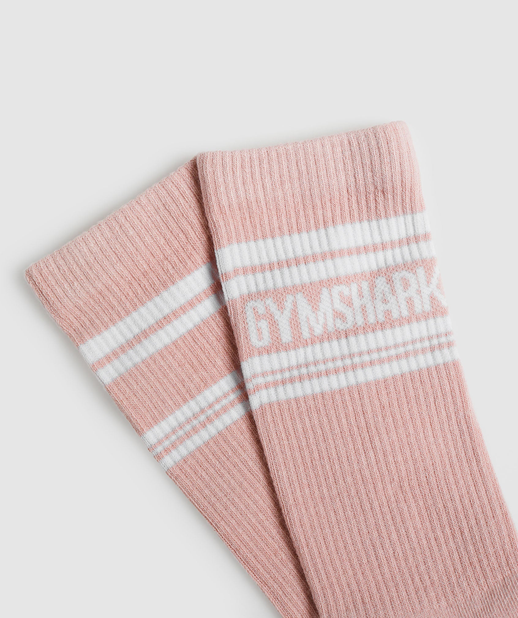 Stripe Crew Single in Light Pink/White - view 2