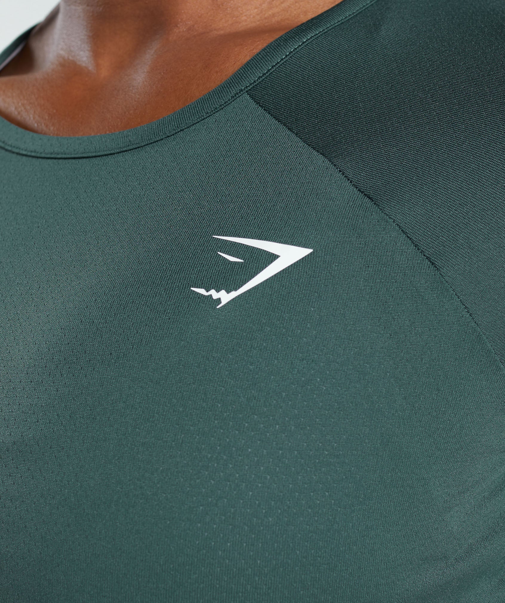 Training Long Sleeve Crop Top in Fog Green - view 5