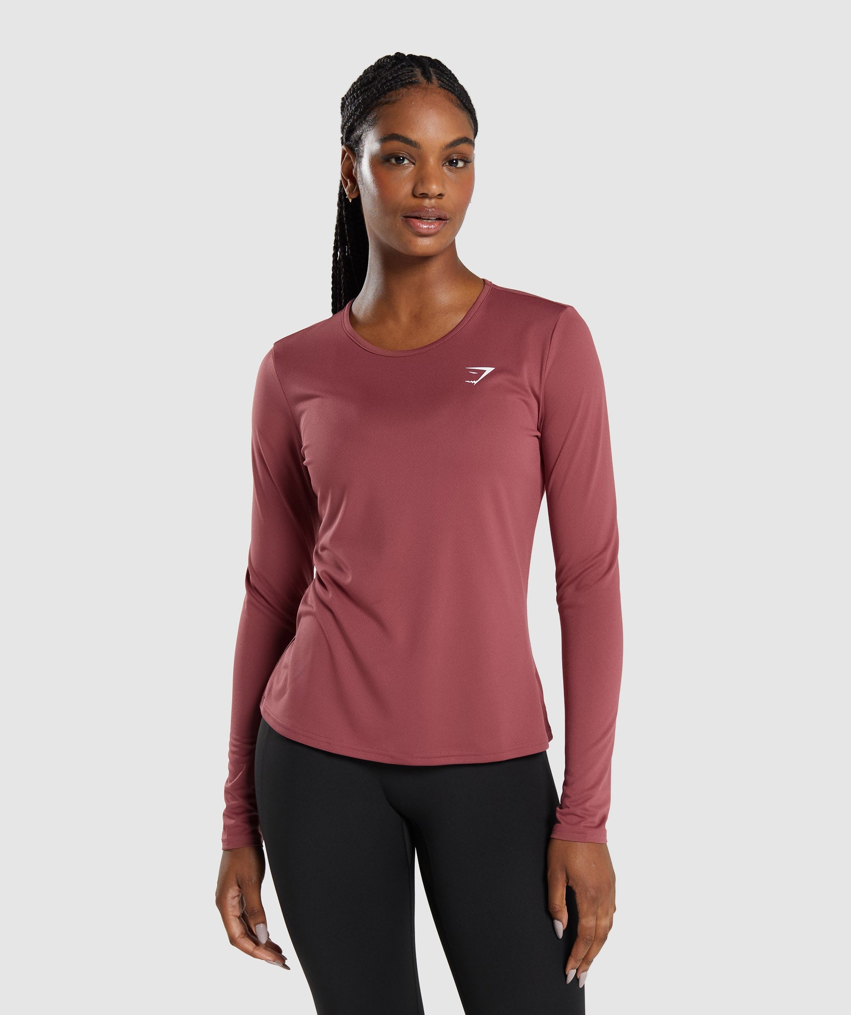 Training Long Sleeve Top in Soft Berry - view 1