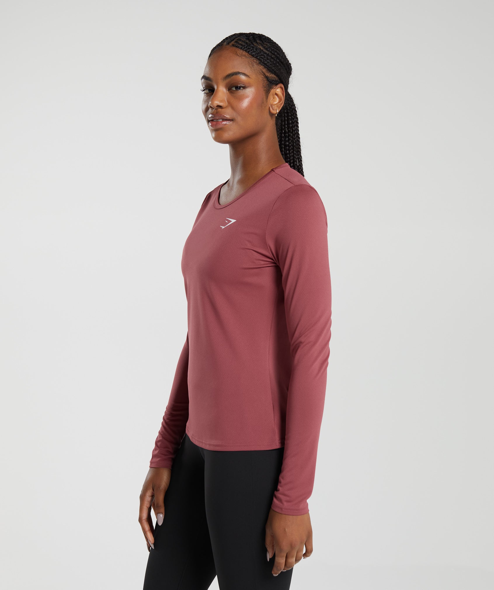Training Long Sleeve Top in Soft Berry - view 3