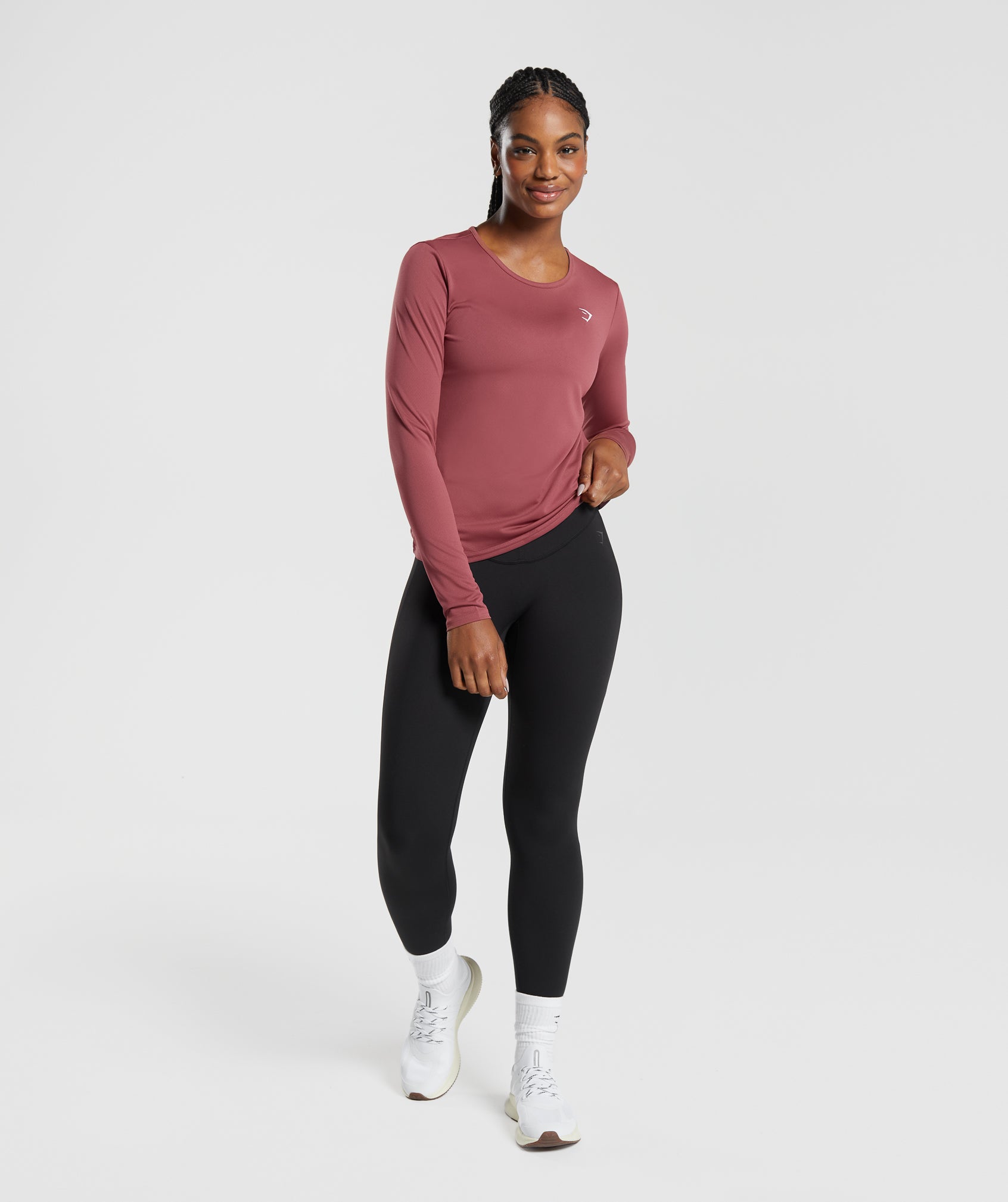 Training Long Sleeve Top in Soft Berry - view 4